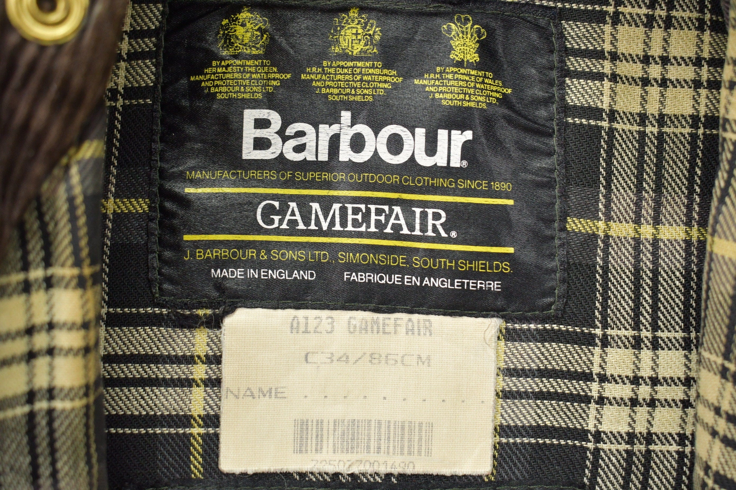 Vintage 1980s Barbour Wax Jacket Men's Medium - Image 7