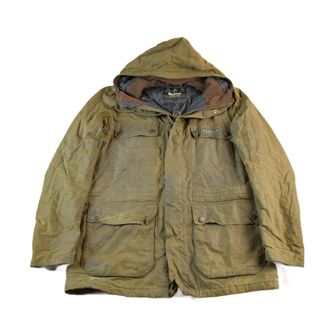 Vintage 1980s Barbour Wax Jacket Men's Large
