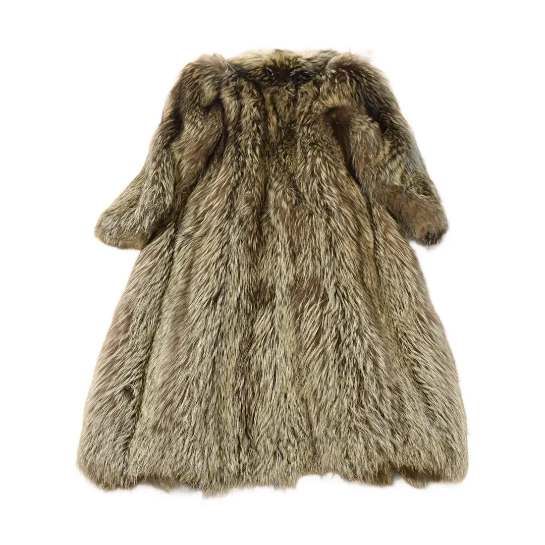 Vintage 1980s Barry Mamot Cherry Hill Silver Fox Fur Coat Adult Medium Men's Medium - Image 2