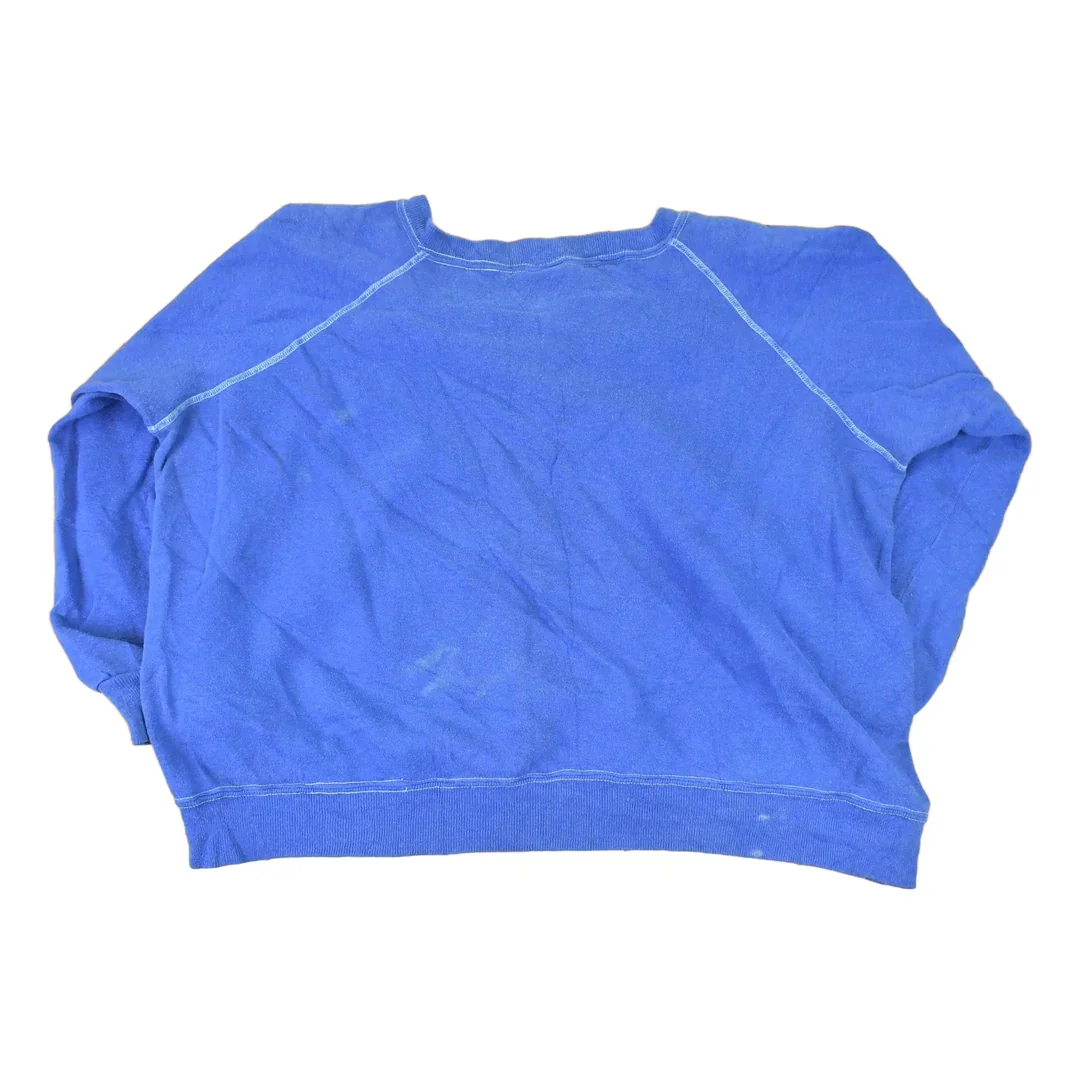 Vintage 1980s Basset Walker Blank Crewneck Sweatshirt Women's Cropped XL - Image 2