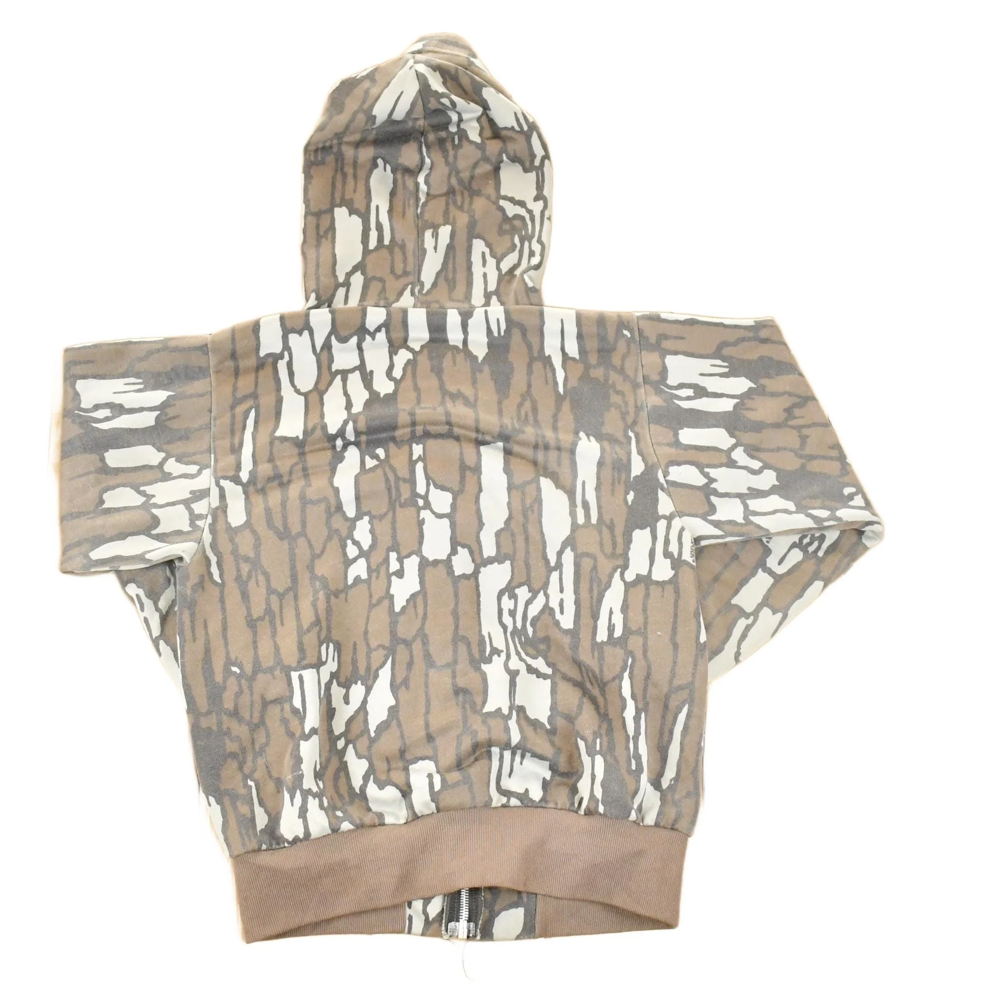 Vintage 1980s Bassett Walker Camo Hoodie Sweatshirt Men's M - Image 2
