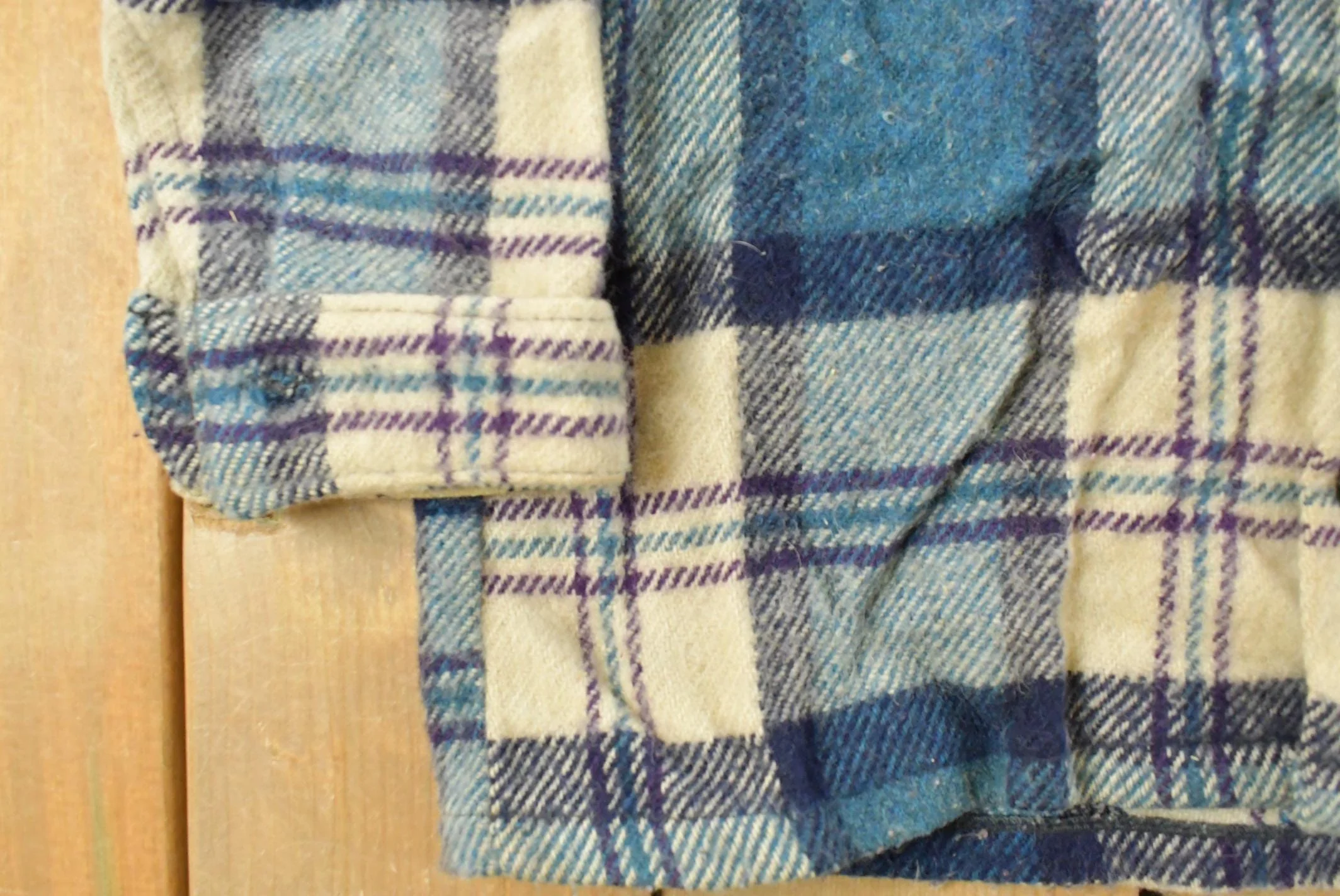 Vintage 1980s Bell Shirt Flannel Shirt Jacket Men's Small - Image 3