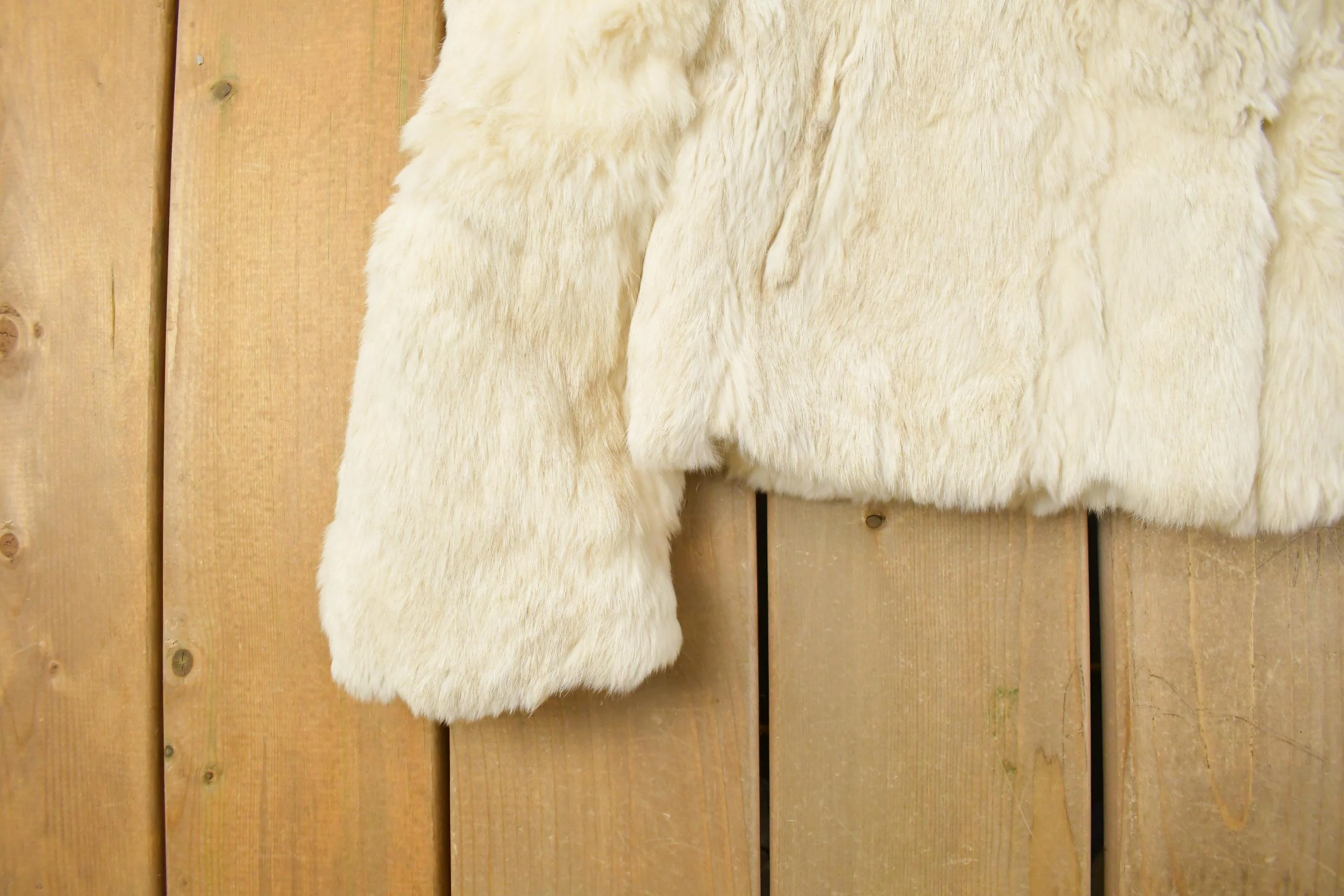 Vintage 1980s Berman's Rabbit Fur Coat Women's Small - Image 3