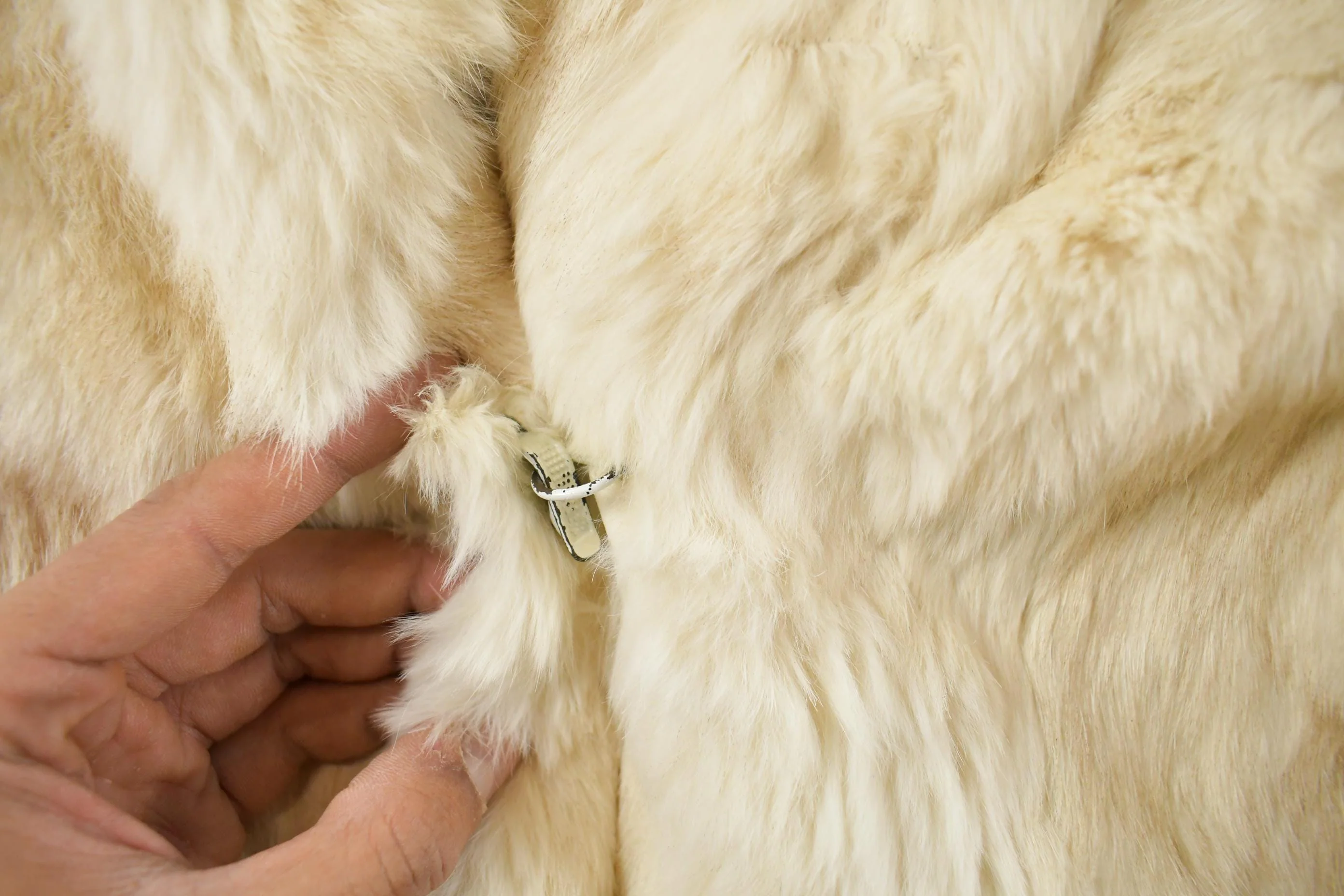 Vintage 1980s Berman's Rabbit Fur Coat Women's Small - Image 5