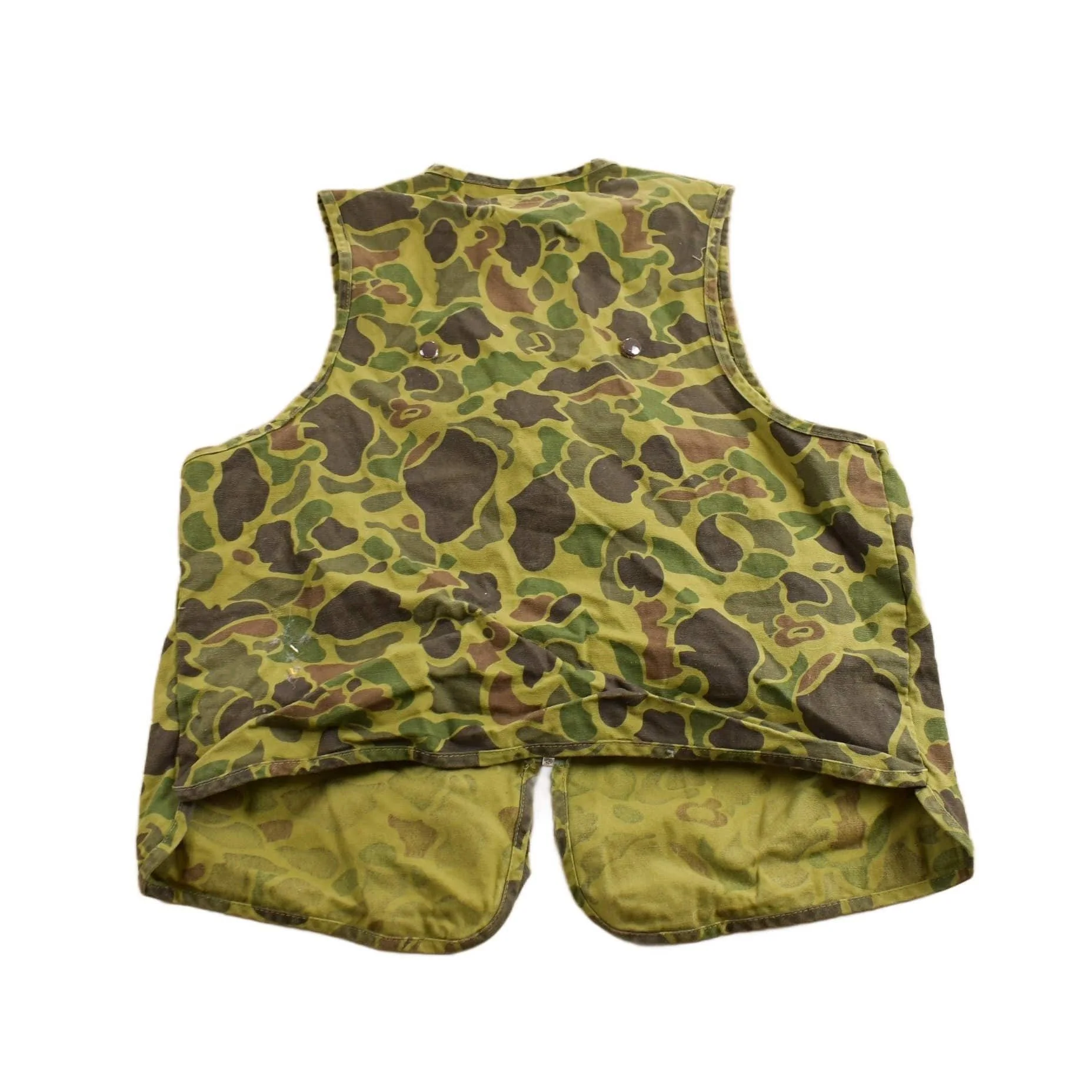 Vintage 1980s Black Sheep Duck Camo Hunting Vest Men's Medium - Image 2