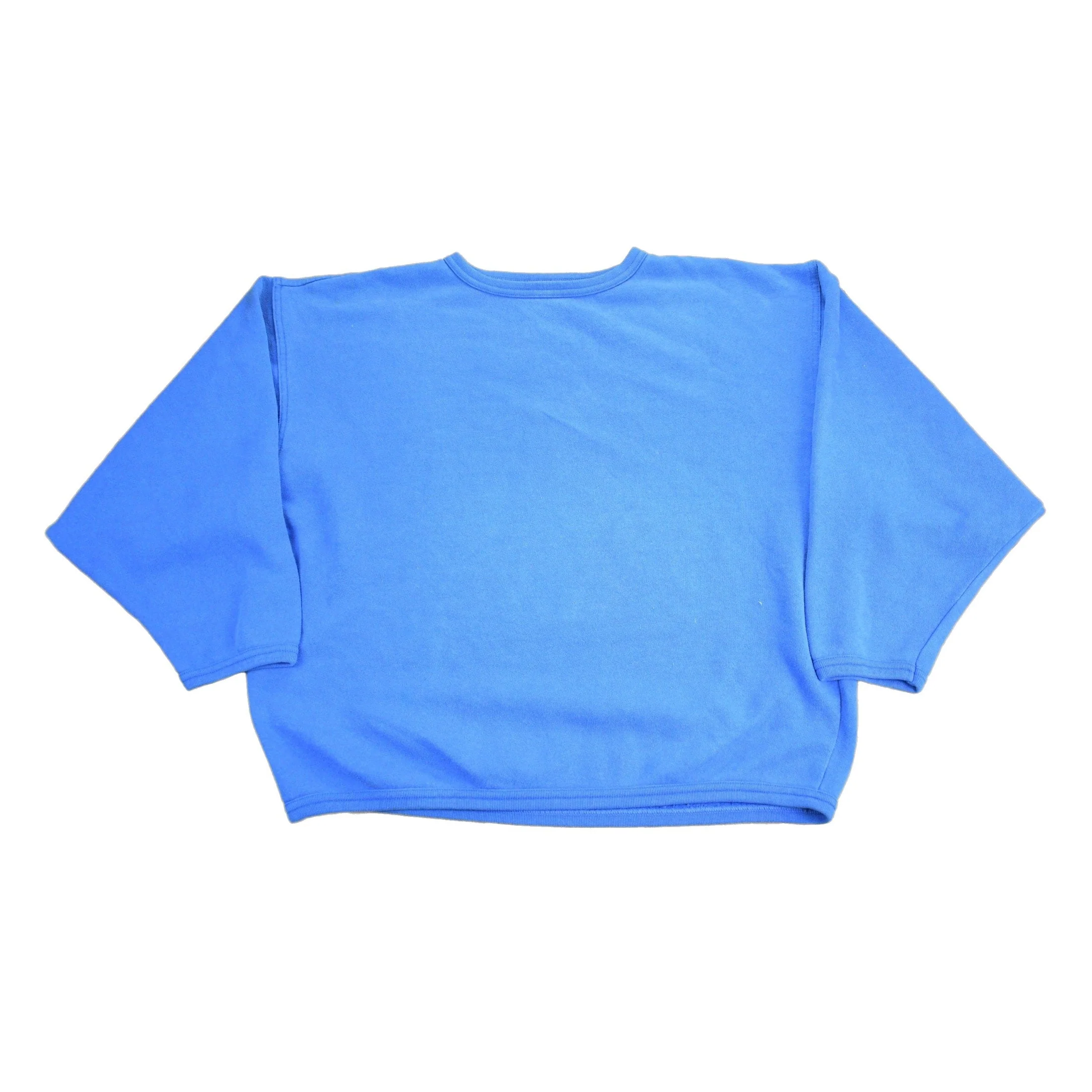 Vintage 1980s Blank Blue Crewneck Sweatshirt Men's Large
