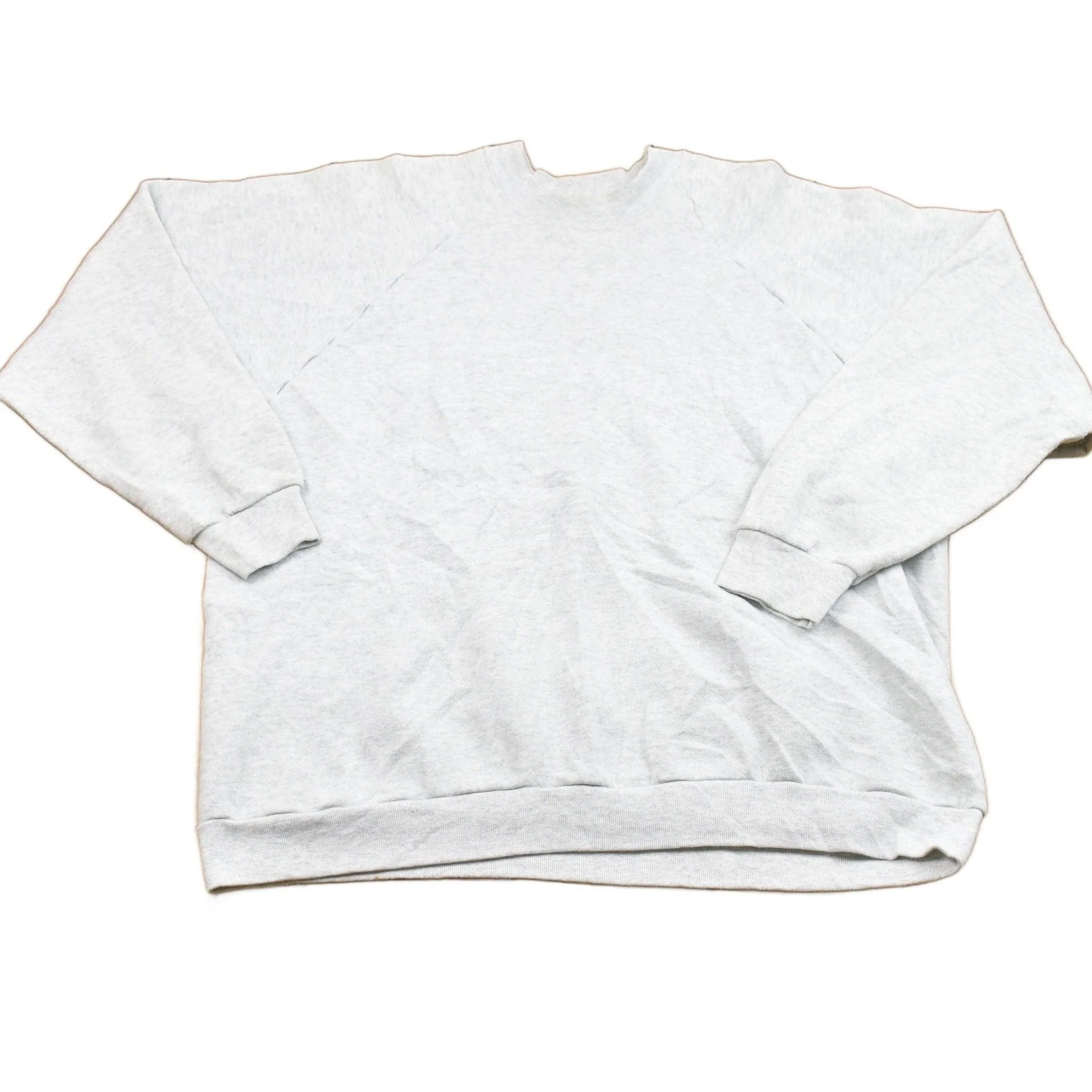 Vintage 1980s Blank Raglan Crewneck Sweatshirt Men's Large