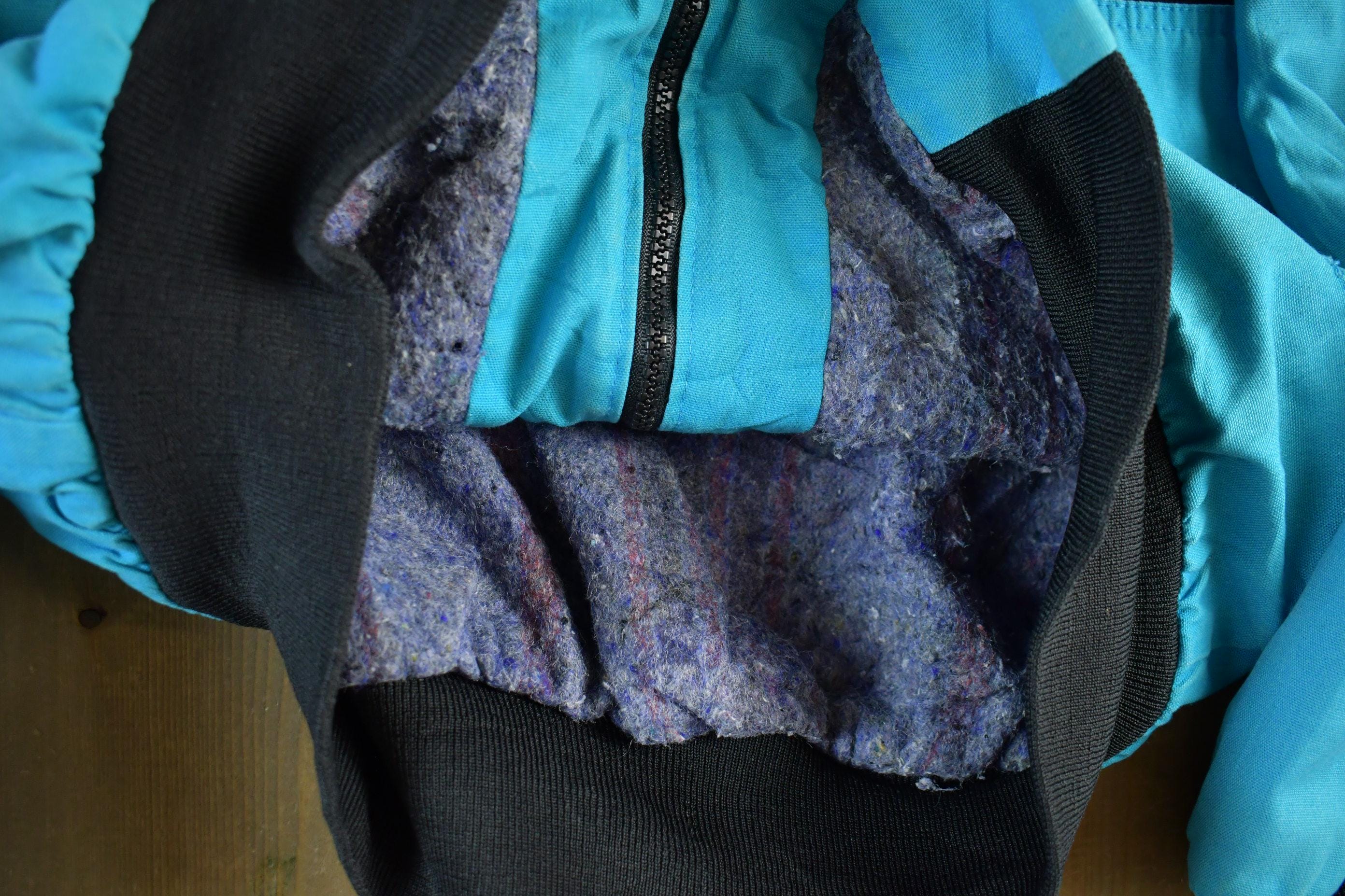 Vintage 1980s Blanket Lined Aztec Jacket Men's XL - Image 5