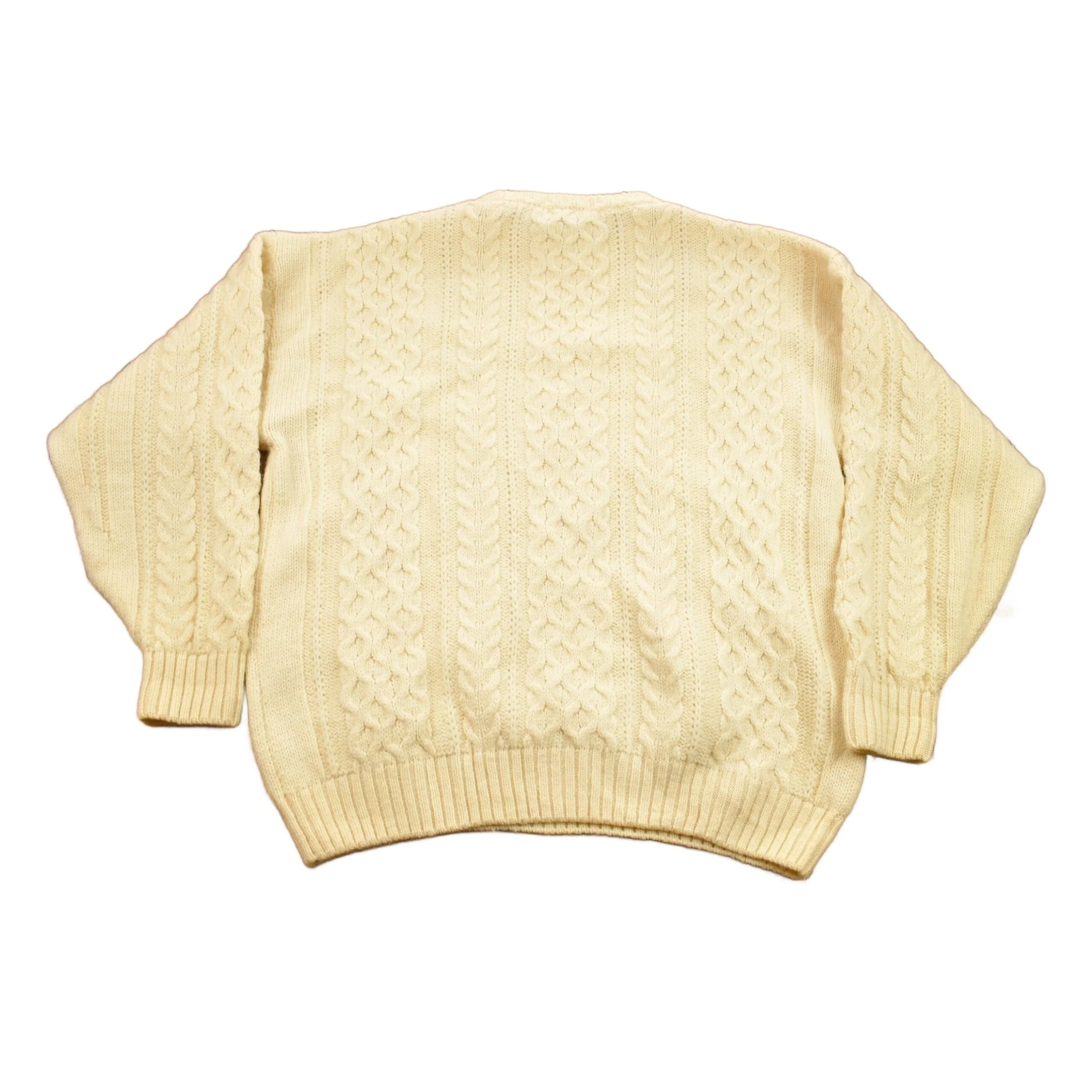 Vintage 1980s Blarney Woolen Mills Cable Knitted Sweater Men's 2XL - Image 2