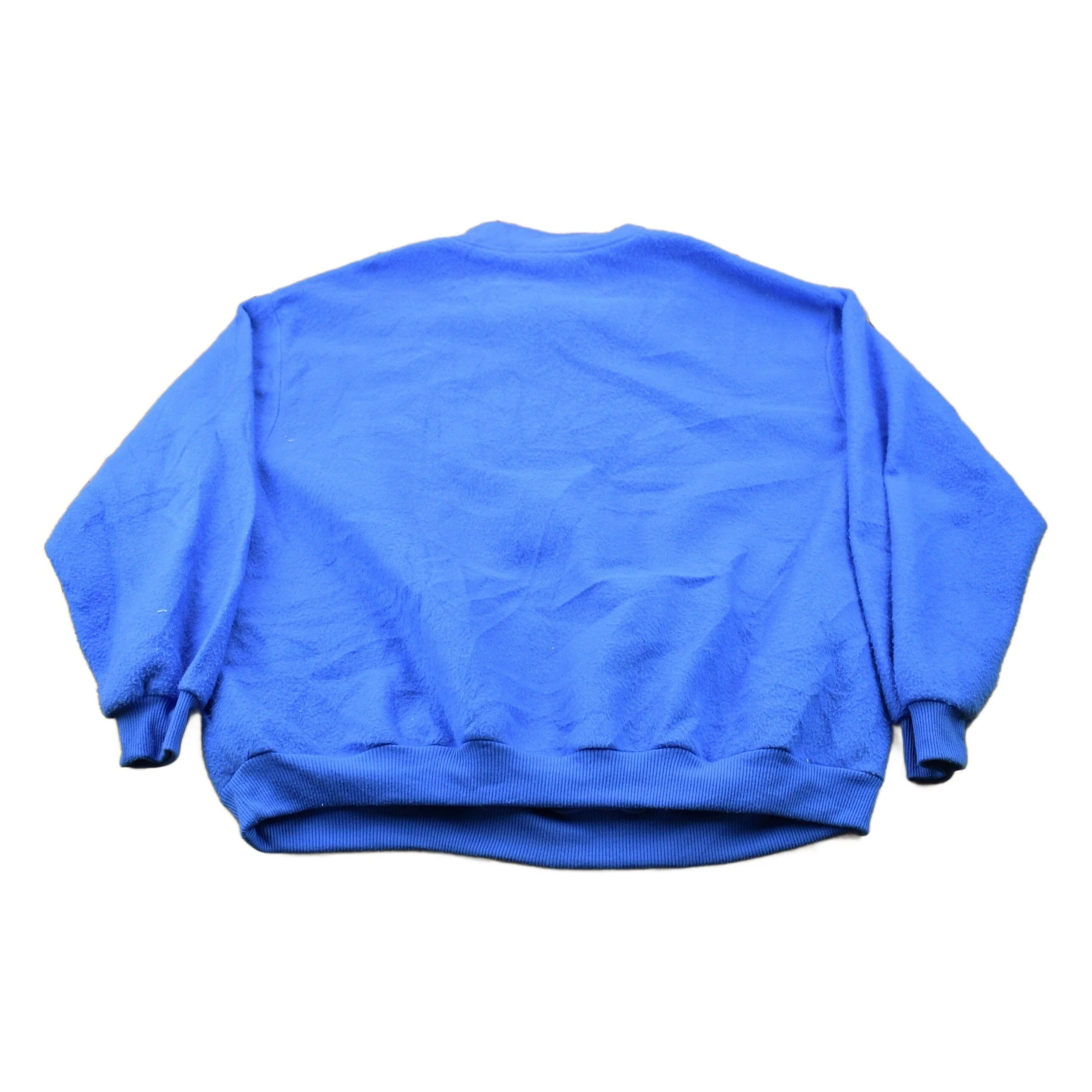 Vintage 1980s blue Quarter Zip Fleece Sweater Men's 3XL - Image 2