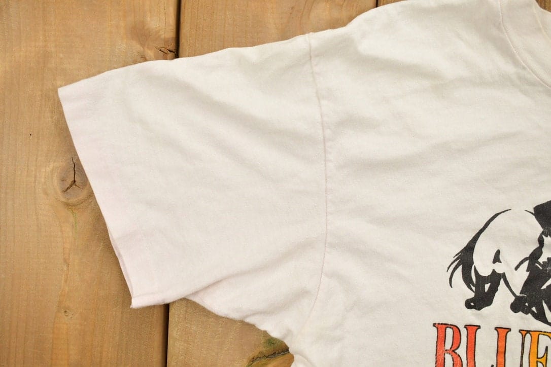 Vintage 1980s Blue Ridge Farm Theme Graphic T-Shirt Men's S - Image 4