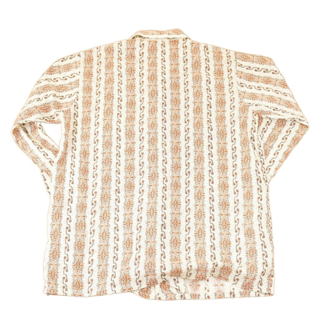 Vintage 1980s Boho Hippie Button Up Shirt Men's L - Image 2