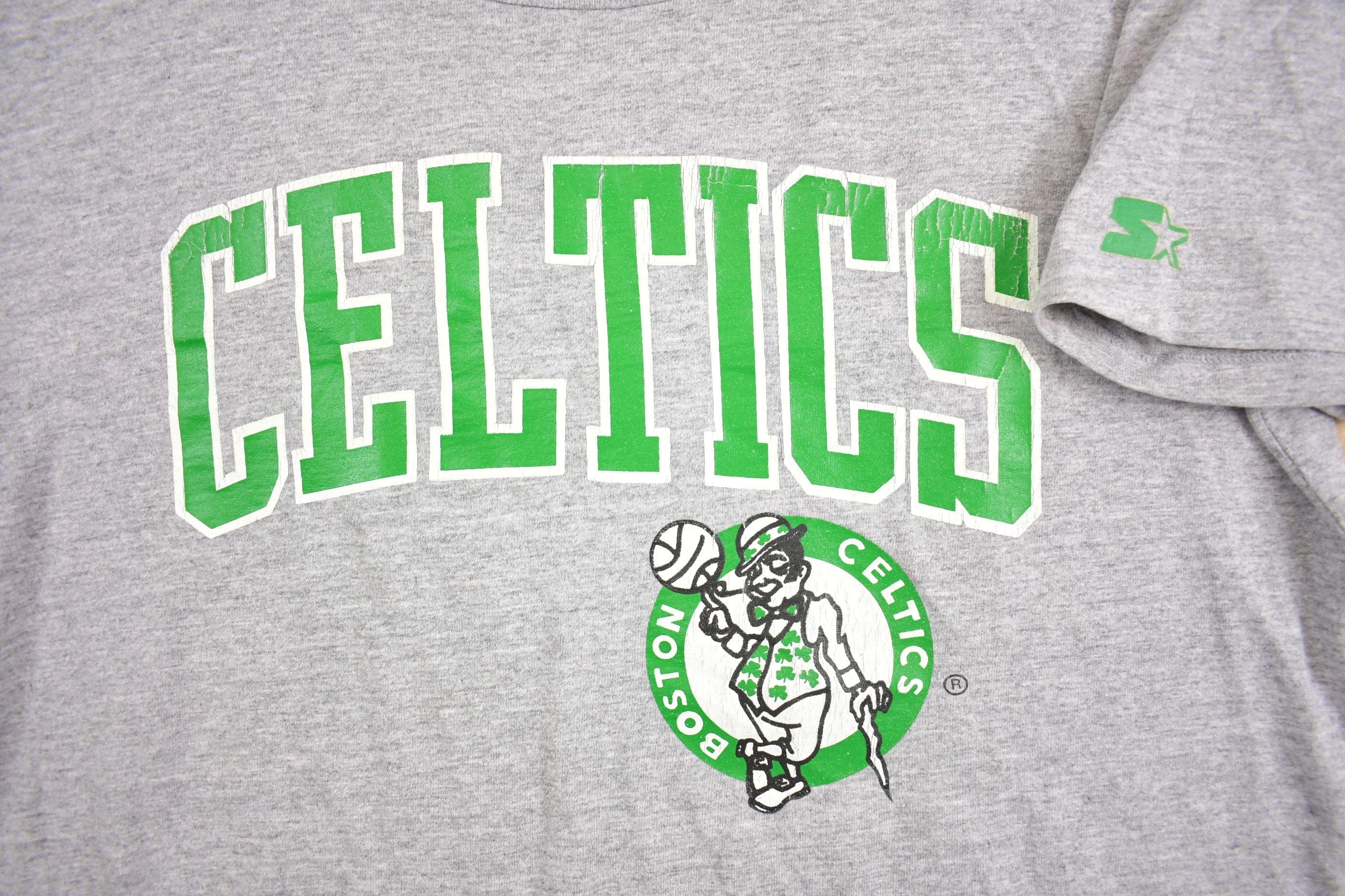 Vintage 1980s Boston Celtics NBA Starter T-Shirt Men's Medium - Image 3