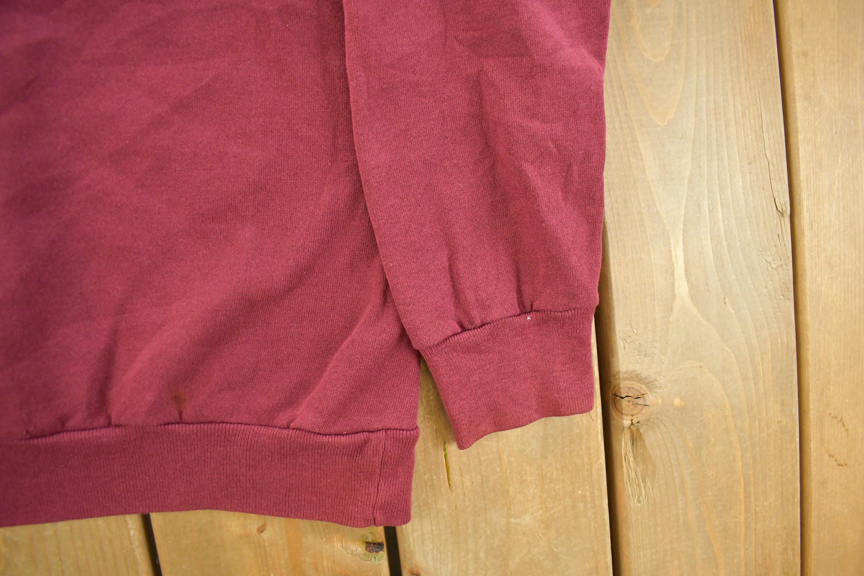Vintage 1980s Boston College Champion Reverse Weave Crewneck Sweatshirt Men's Medium - Image 3