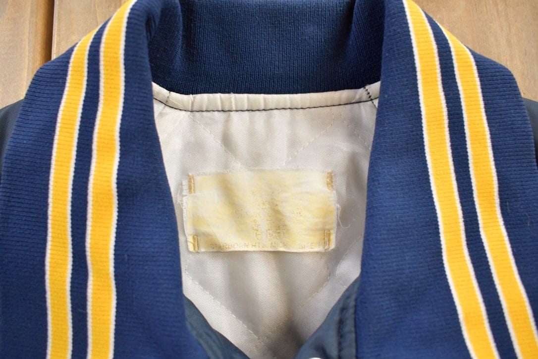 Vintage 1980s Brainerd Community College Bomber Jacket Men's Large - Image 5