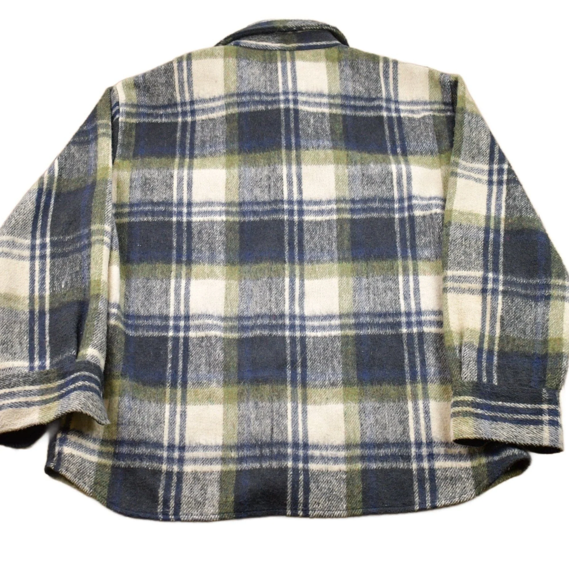 Vintage 1980s Brewster Plaid Button Up Board Shirt Men's Large - Image 2