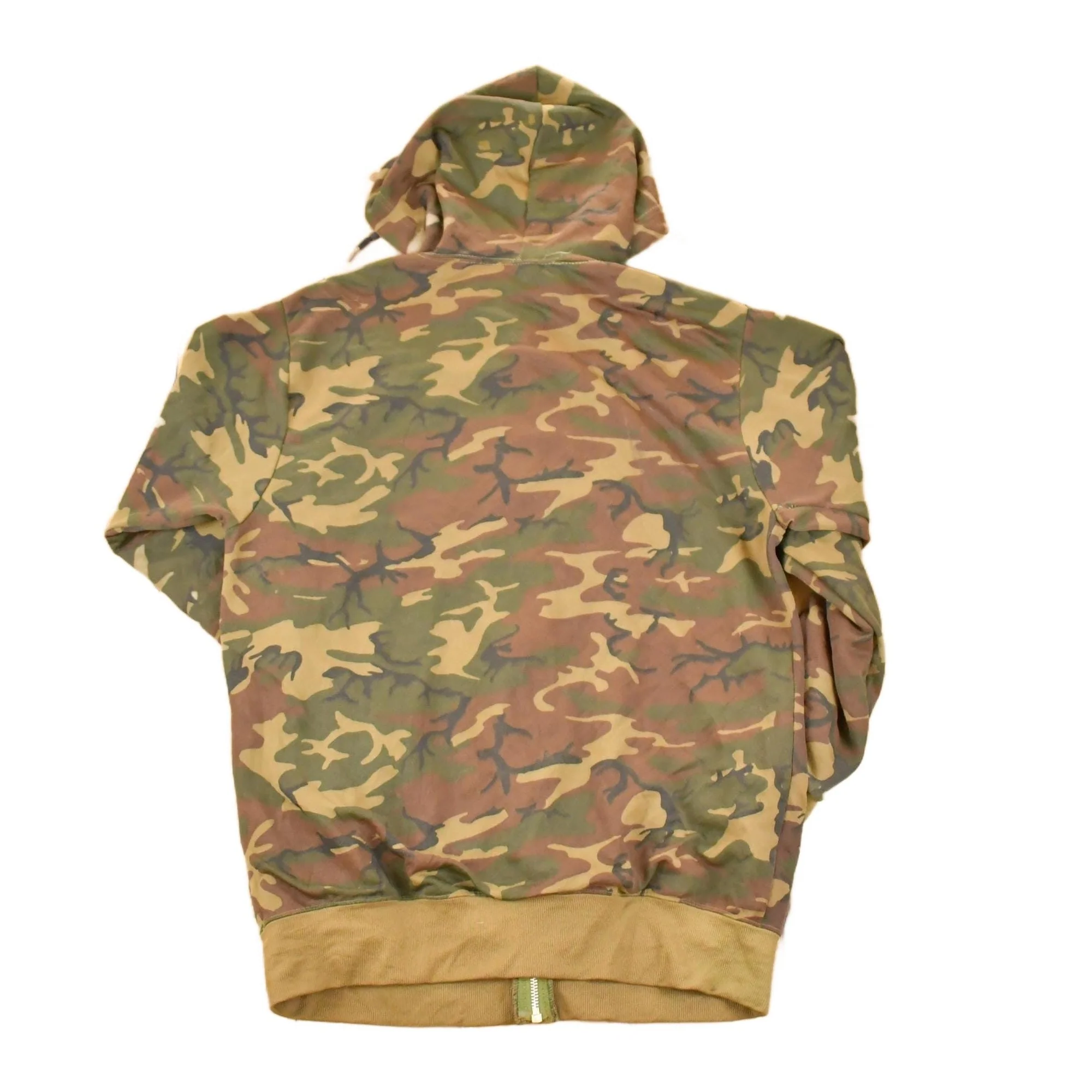 Vintage 1980s Camo Hoodie Sweatshirt Men's M - Image 2