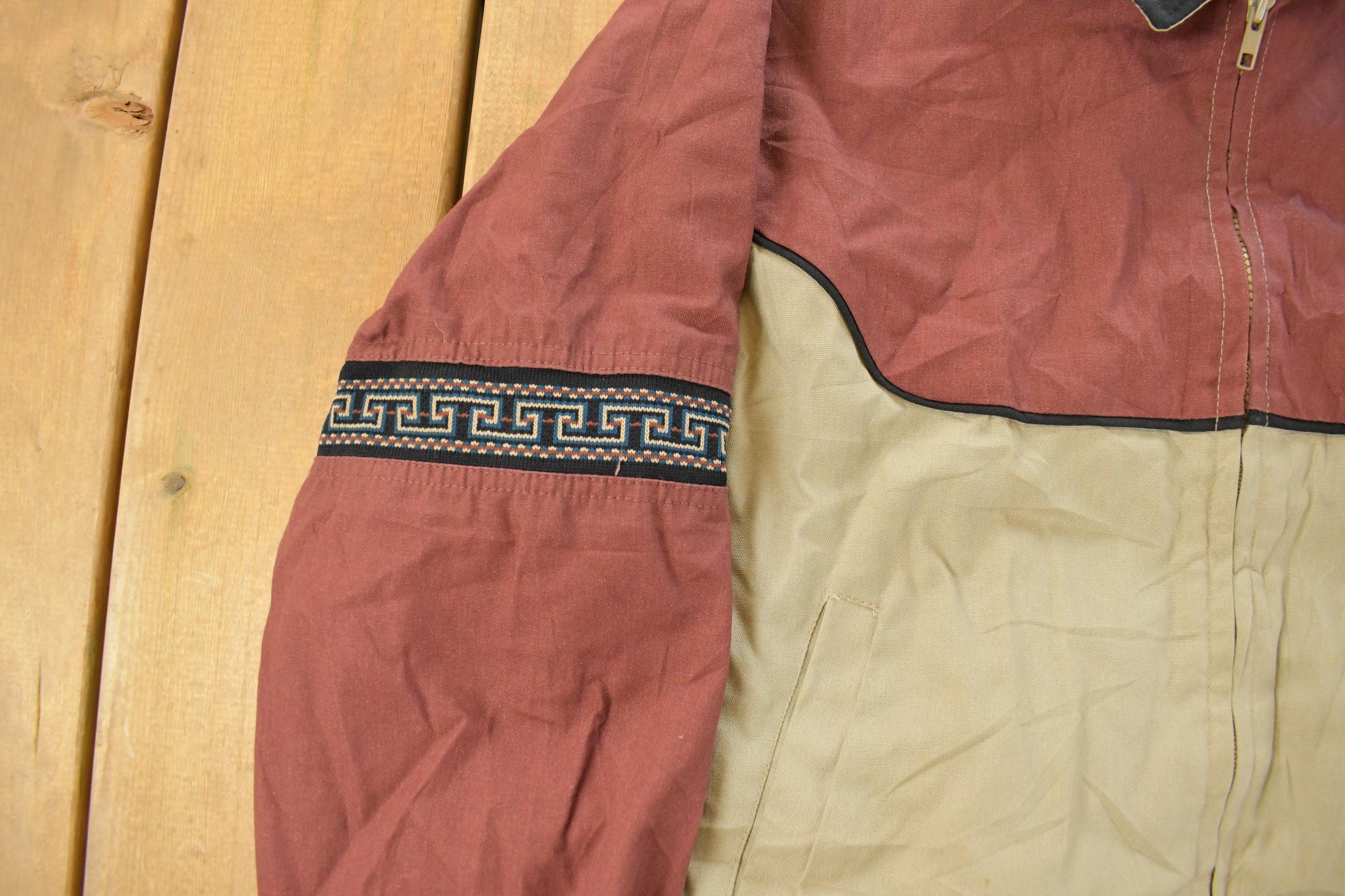Vintage 1980s Canyon Guide Aztec Jacket Men's Medium - Image 3