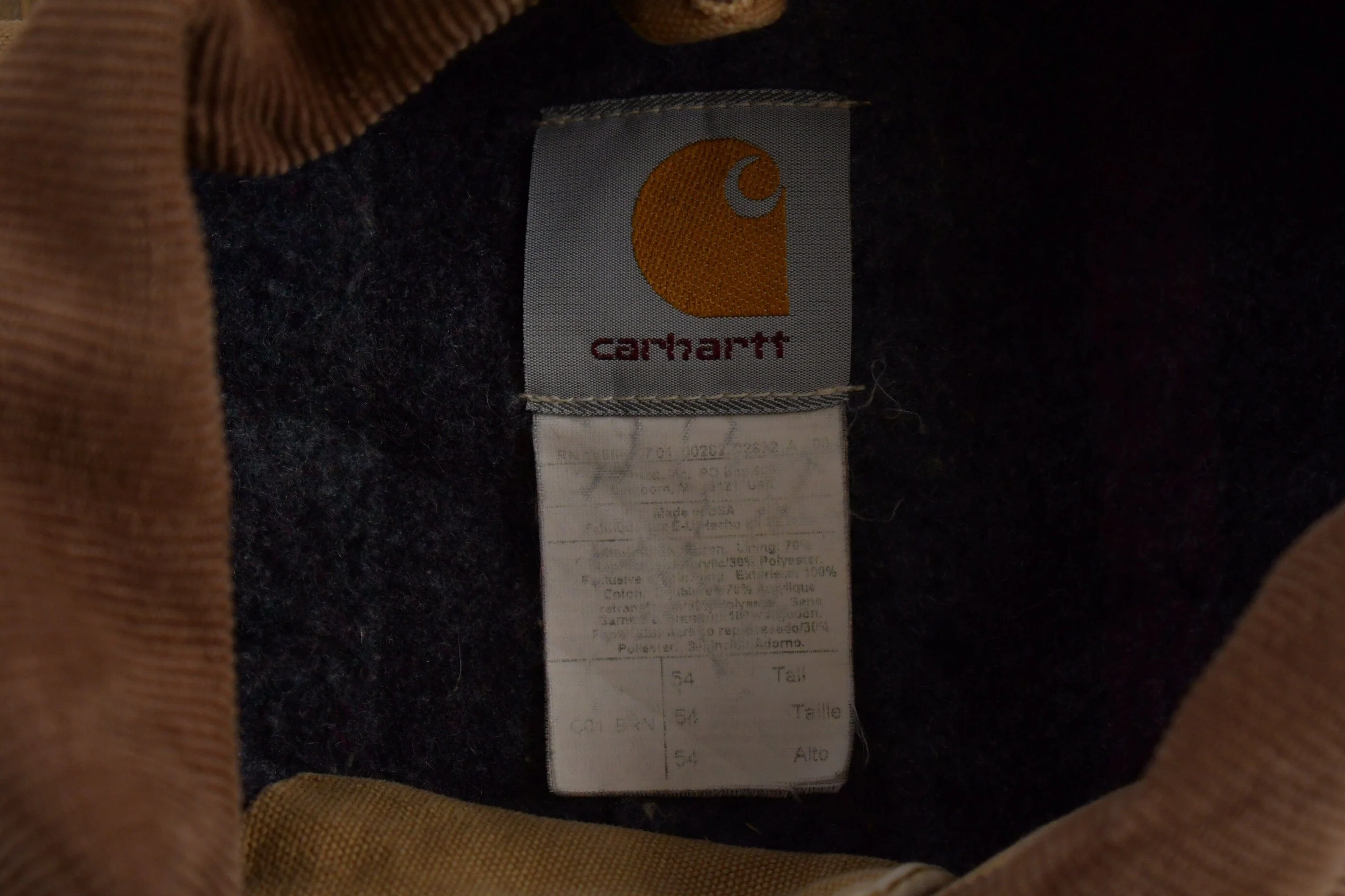 Vintage 1980s Carhartt Blanket Lined Chore Coat Men's 3XL - Image 7