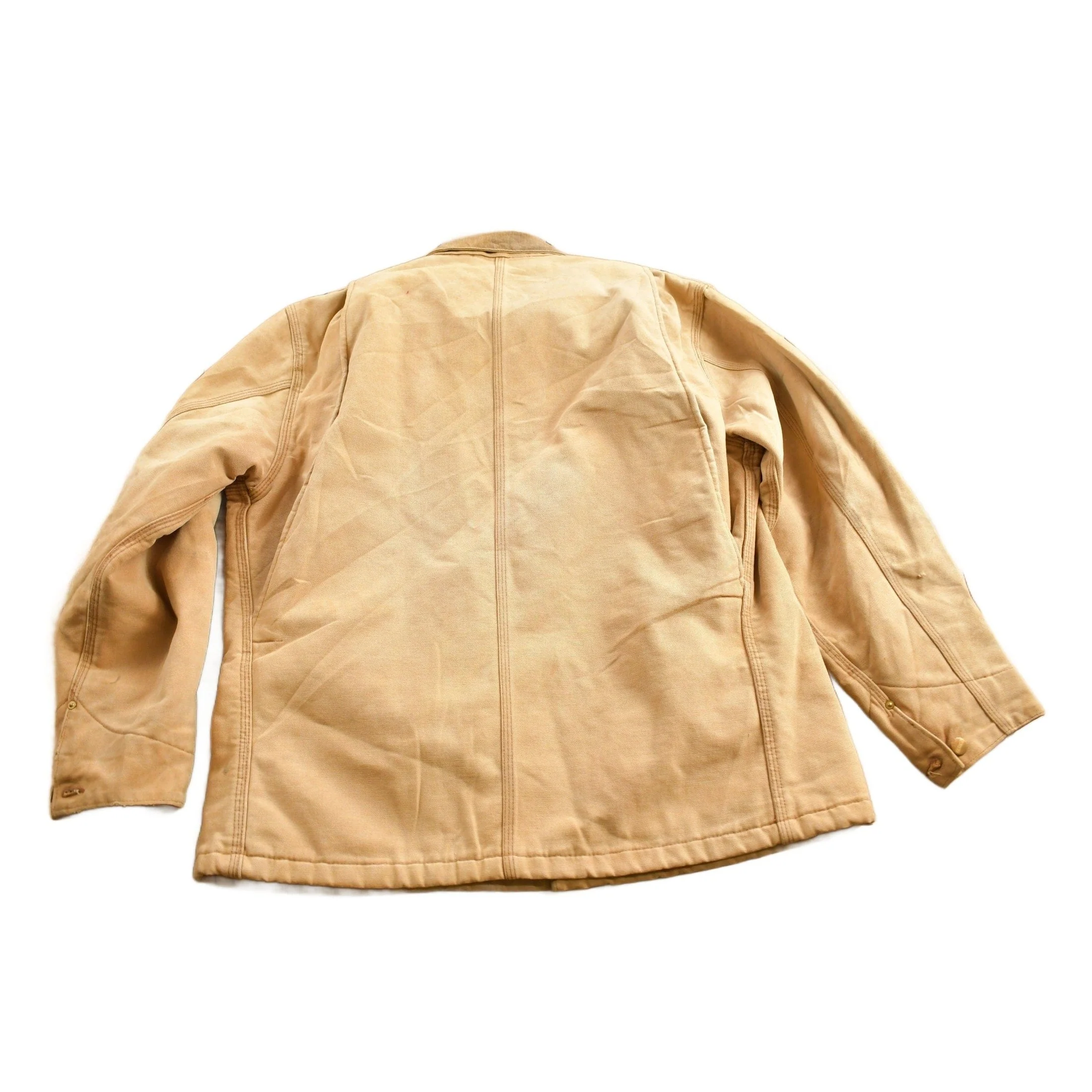 Vintage 1980s Carhartt Blanket Lined Chore Coat Men's Large - Image 2
