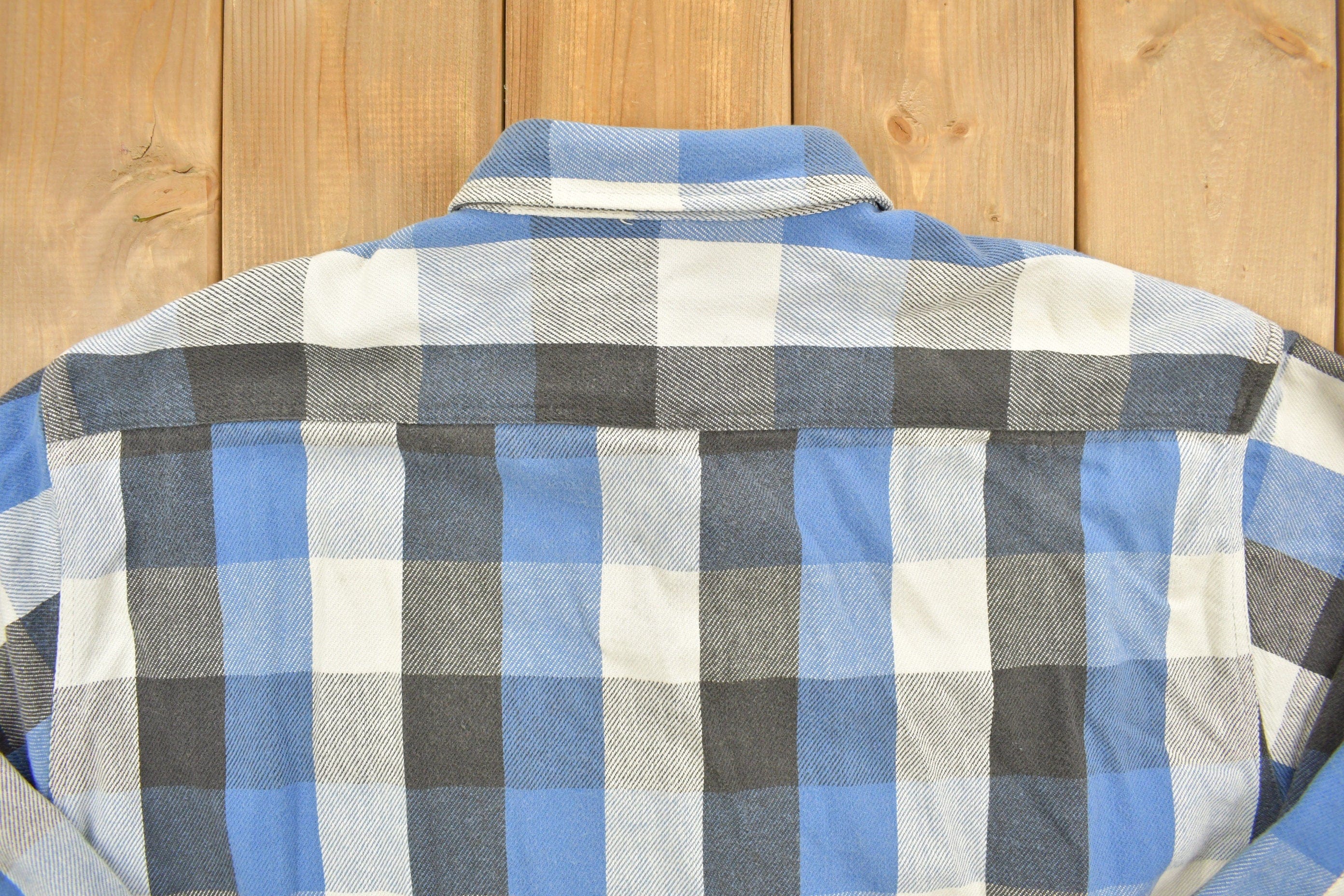 Vintage 1980s Carhartt Button Up Plaid Shirt Buffalo Plaid Men's 2XL - Image 7