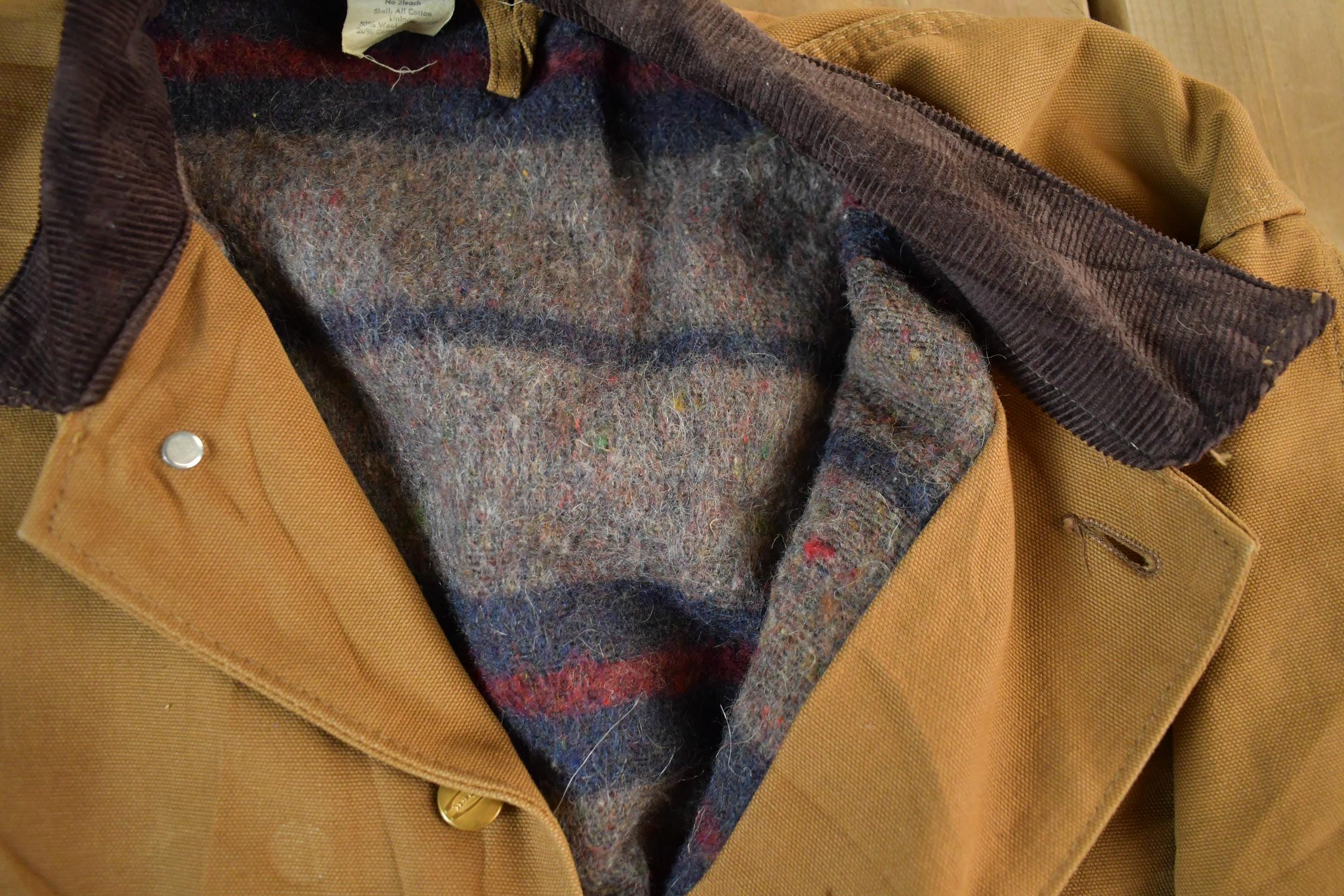 Vintage 1980s Carhartt Chore Barn Coat Jacket Men's Large - Image 5
