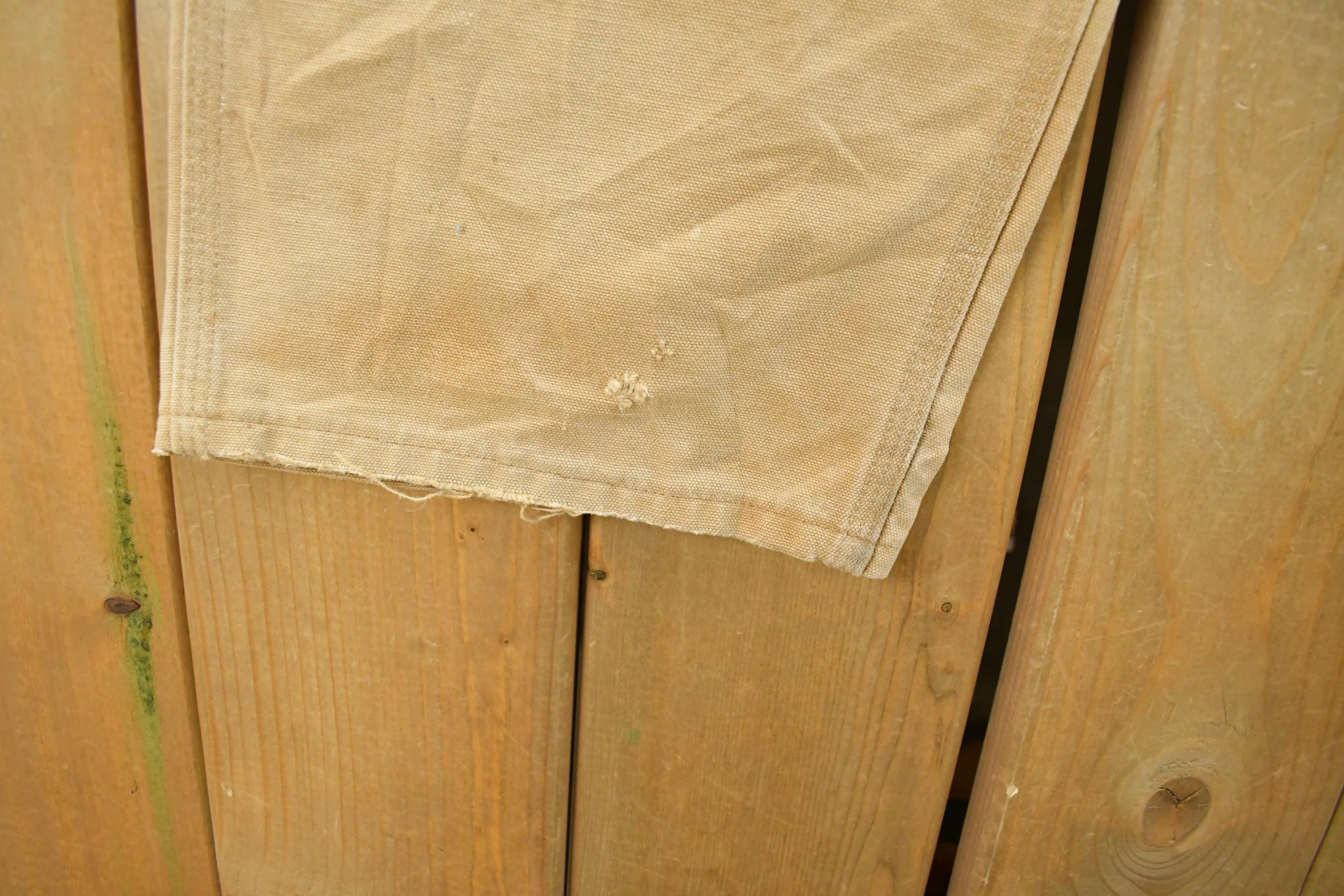 Vintage 1980s Carhartt Distressed Sun Faded Double Knee Pants Men's 37 x 29 - Image 5