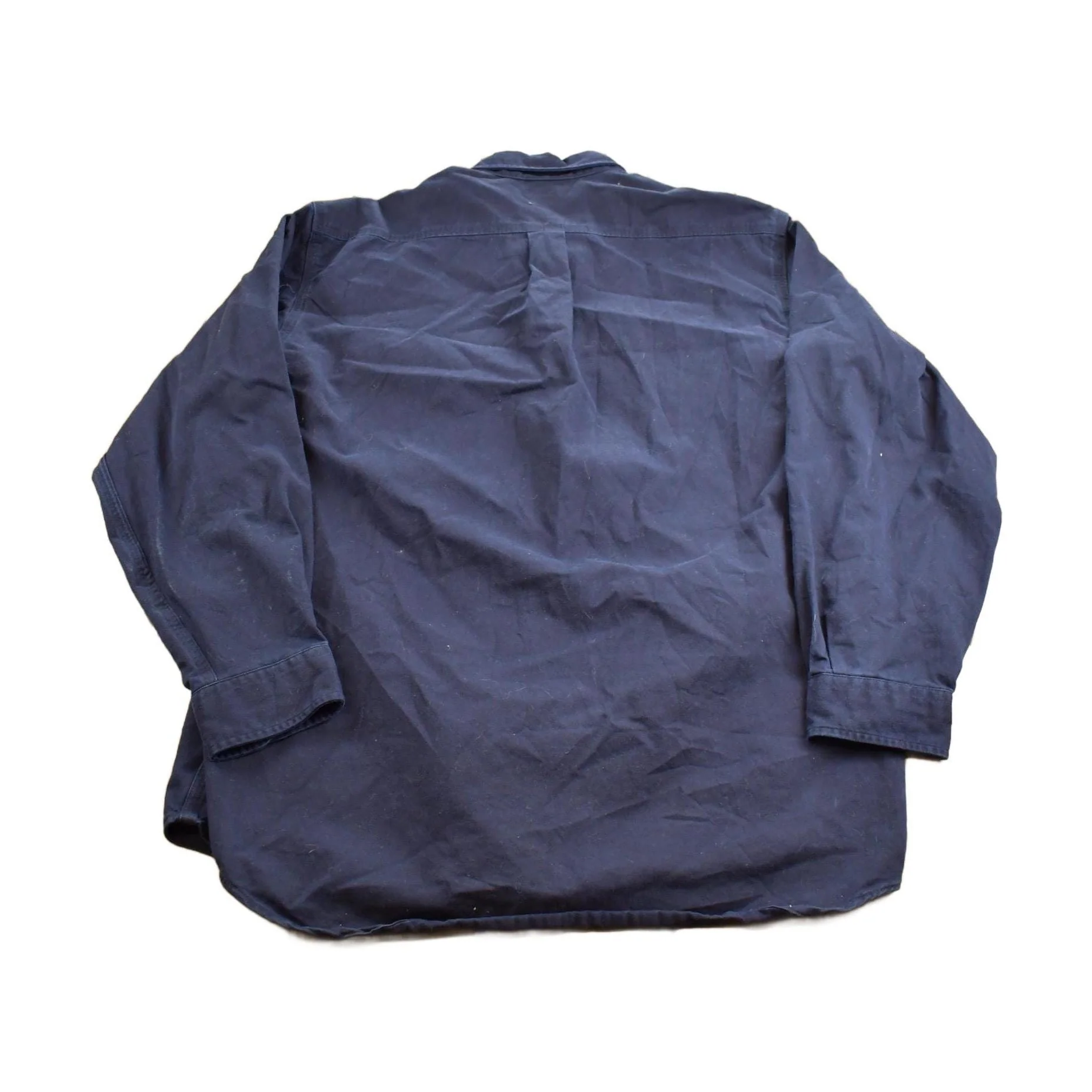 Vintage 1980s Carhartt Heavy Button Embroidered Up Shirt Men's XL - Image 2
