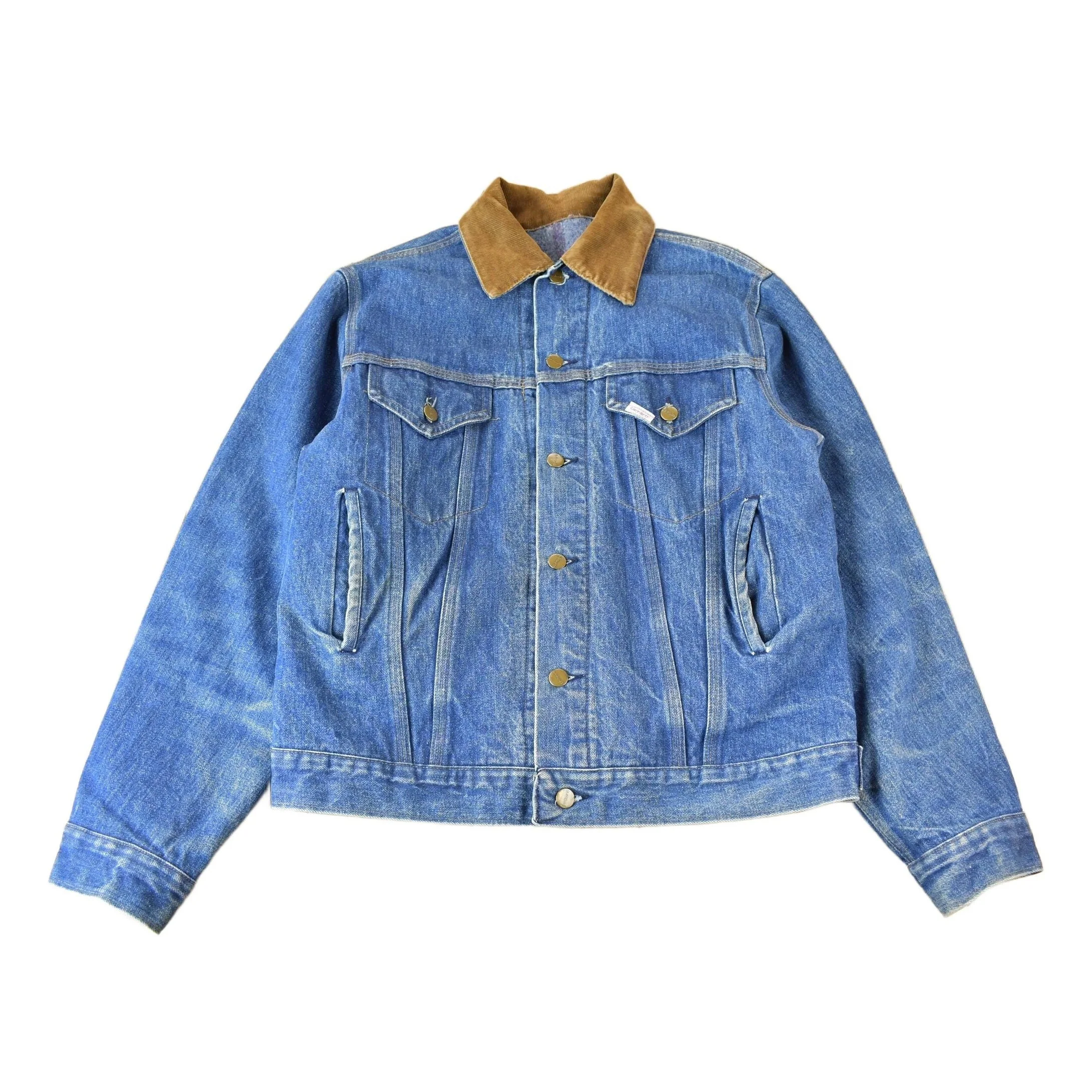 Vintage 1960s-1970s Carhartt Medium Wash Jean Jacket Men's Medium