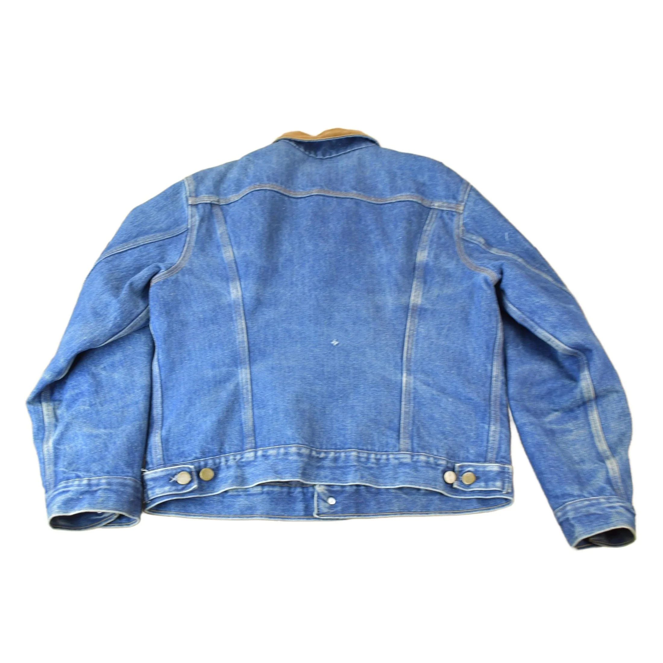 Vintage 1960s-1970s Carhartt Medium Wash Jean Jacket Men's Medium - Image 2