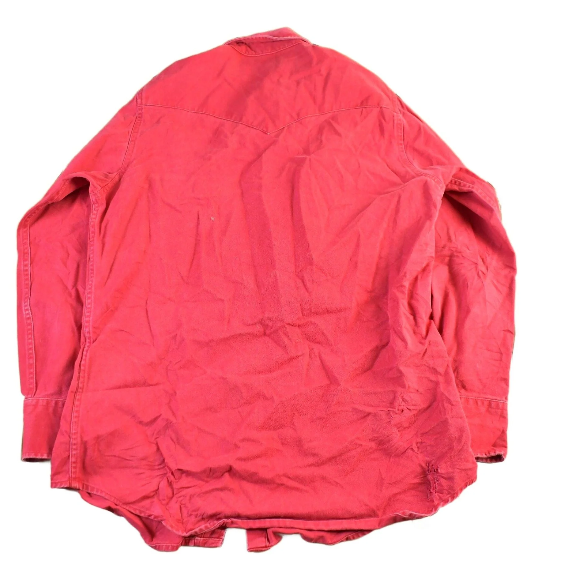 Vintage 1980s Carhartt Pearl Snap Work Shirt Men's Large - Image 2