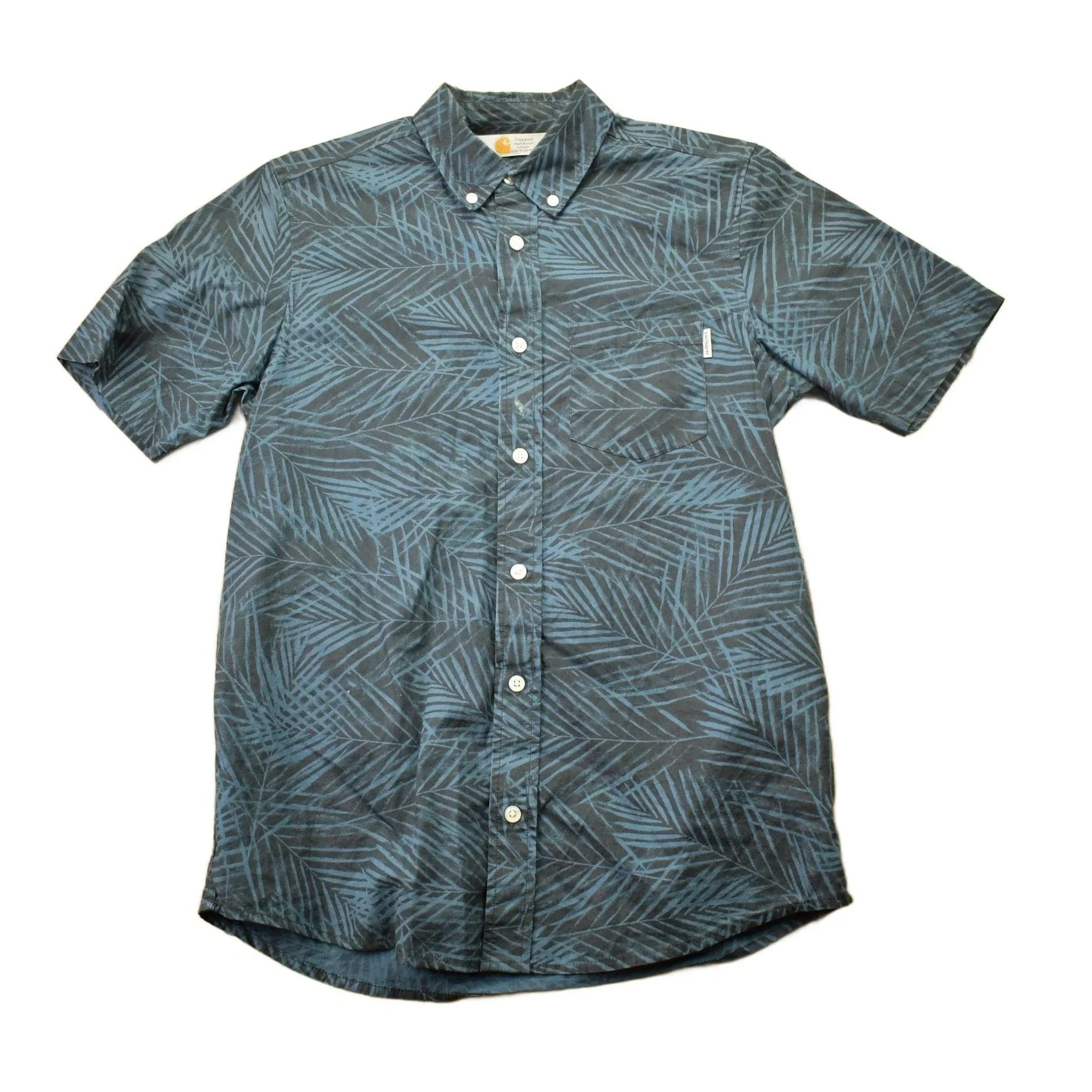 Vintage 1980s Carhartt Rugged Outdoor Wear Button Up Shirt Men's S