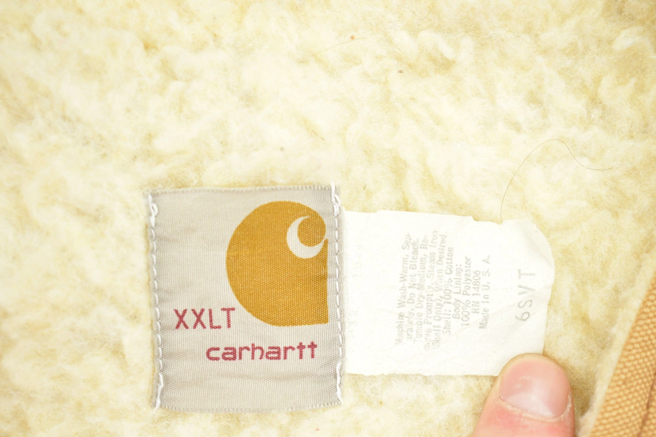 Vintage 1980s Carhartt Sherpa Lined Vest Men's 2XL - Image 3