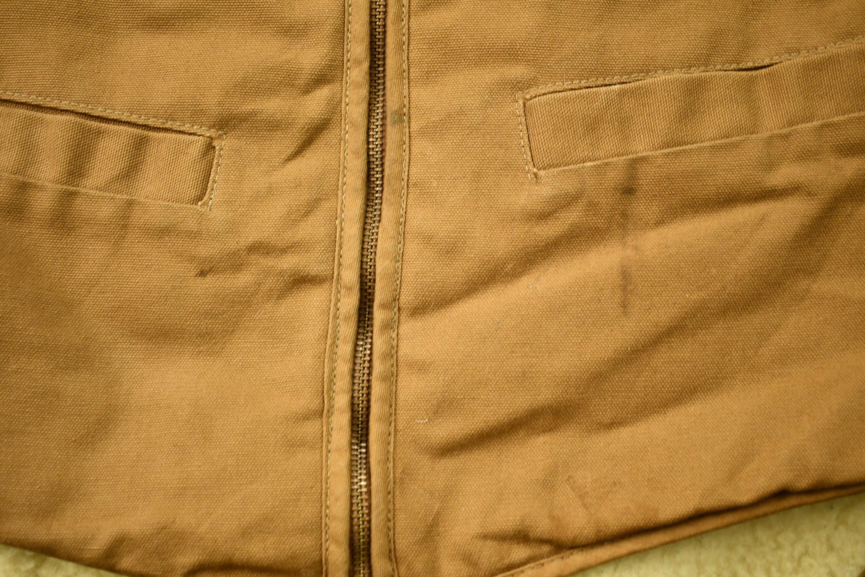 Vintage 1980s Carhartt Sherpa Vest Men's Small - Image 4