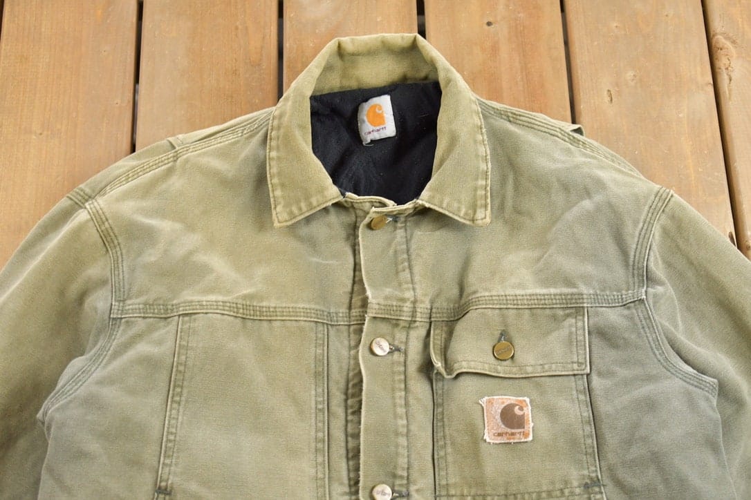 Vintage 1980s Carhartt Traditional Coat Men's XL - Image 3