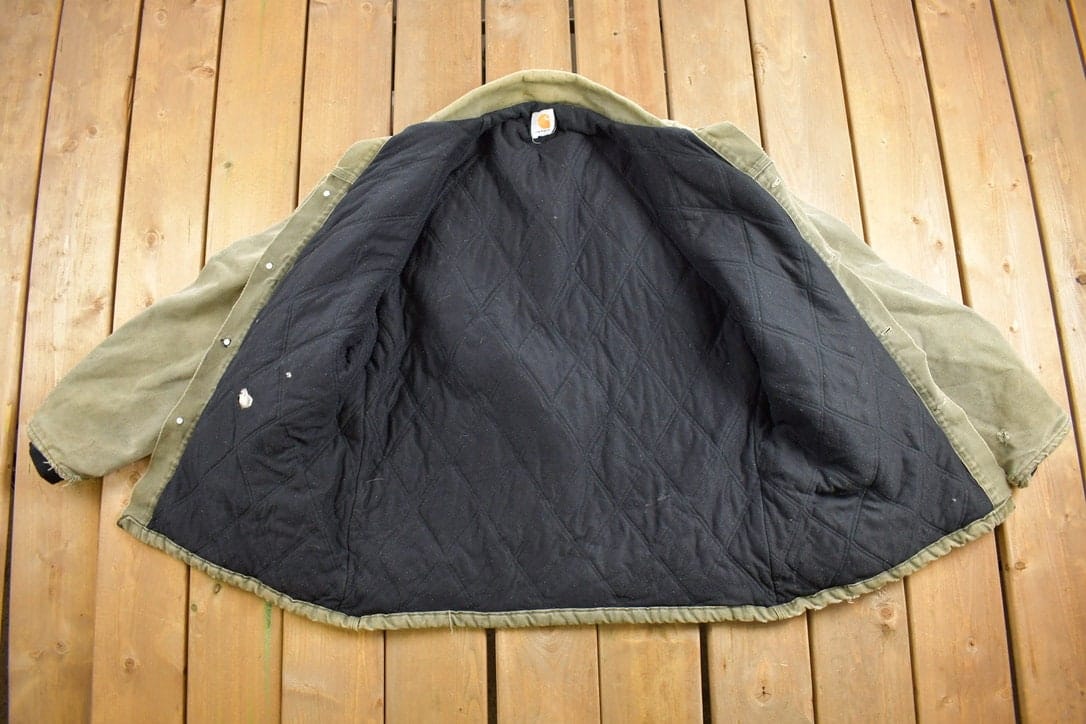 Vintage 1980s Carhartt Traditional Coat Men's XL - Image 4