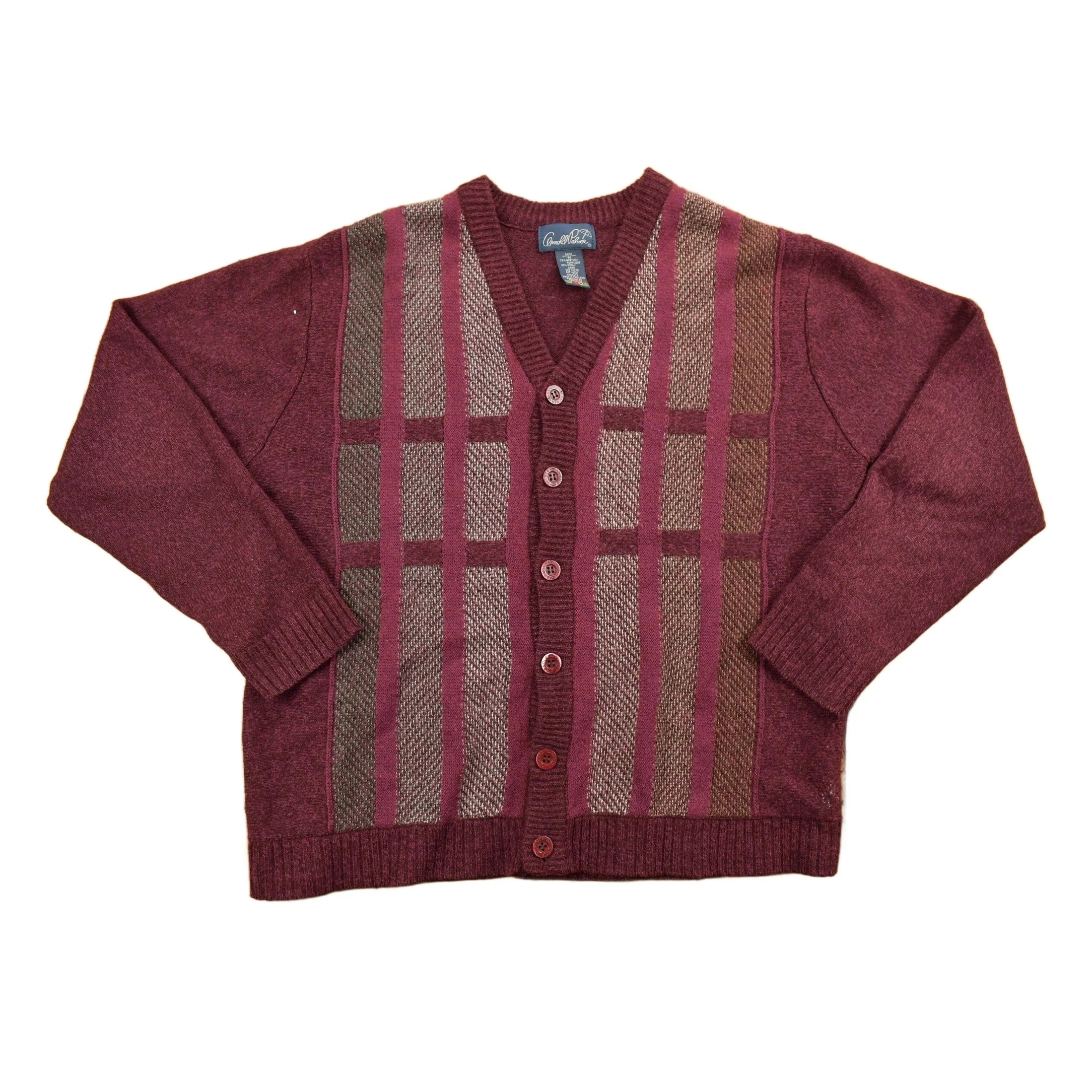 Vintage 1980s Carroll Palmer Knitted Cardigan Button Up Sweater Men's M