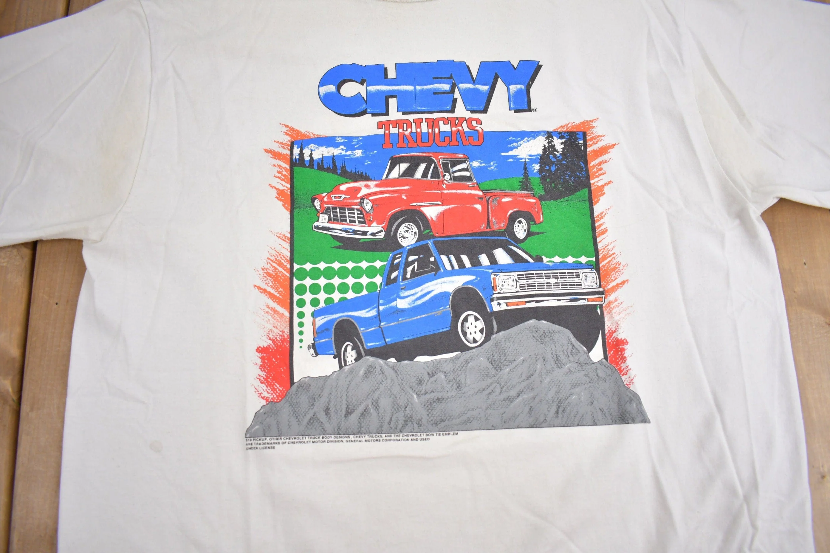 Vintage 1980s Chevrolet Chevy Trucks Graphic T-Shirt Men's XL - Image 3