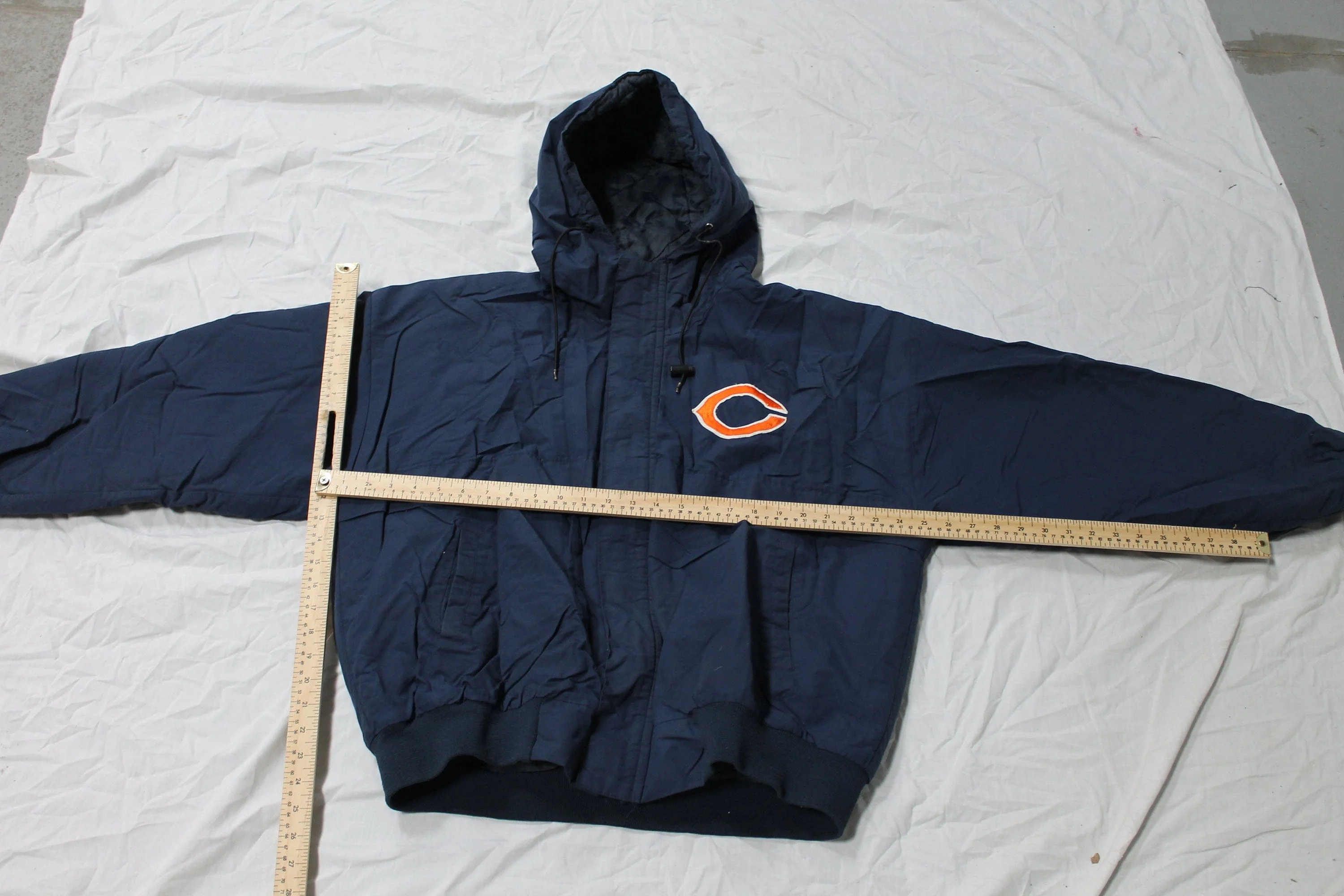 Vintage 1980s Chicago Bears NFL Jacket Men's XL - Image 4