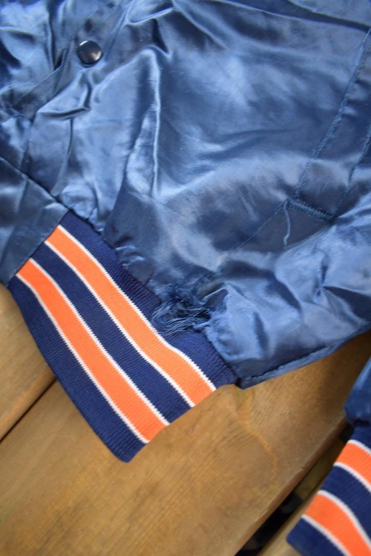 Vintage 1980s Chicago Bears NFL Swingster Satin Bomber Jacket Men's Medium - Image 4