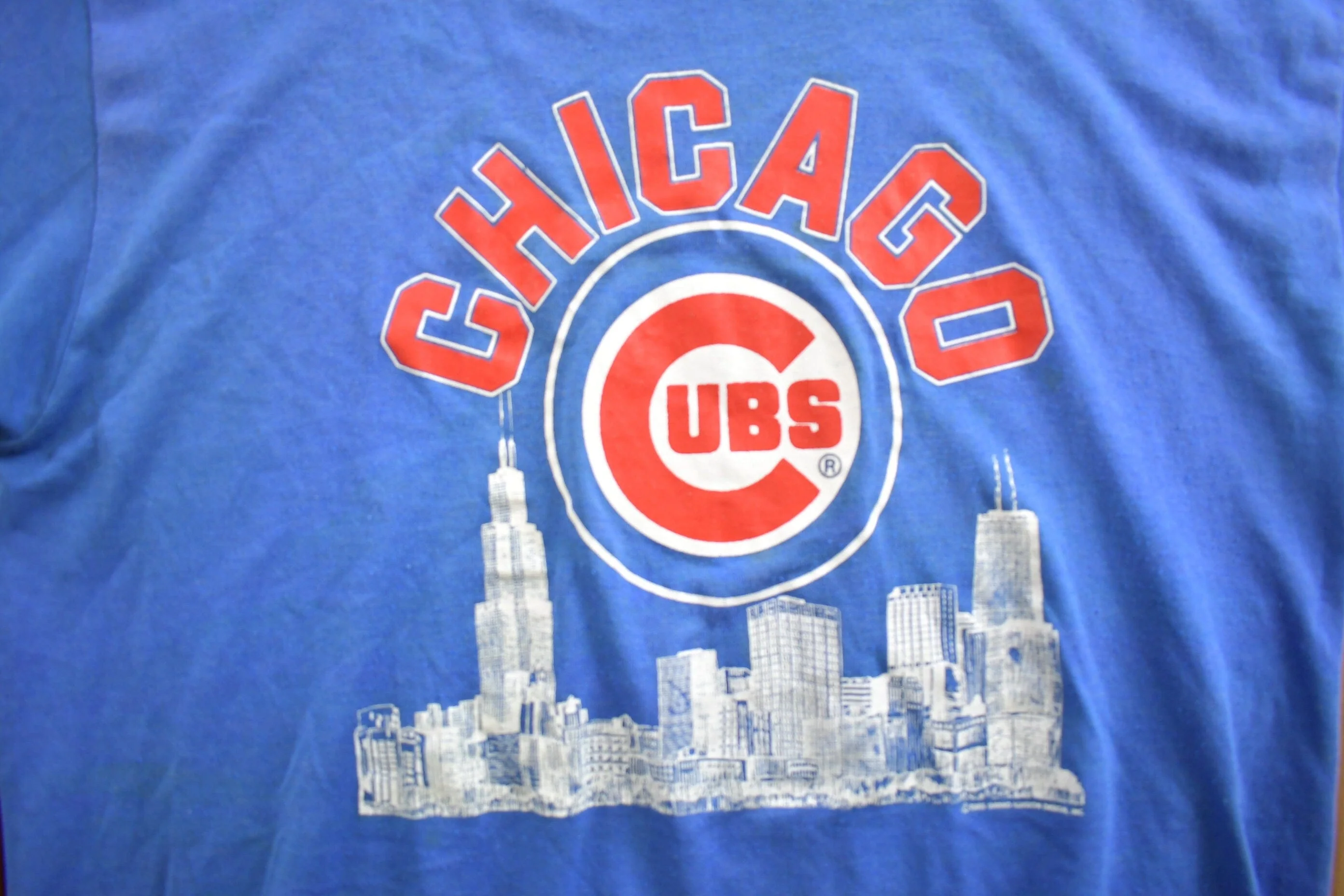 Vintage 1980s Chicago Cubs MLB Baseball Single Stitch T-Shirt Made In USA - Image 4