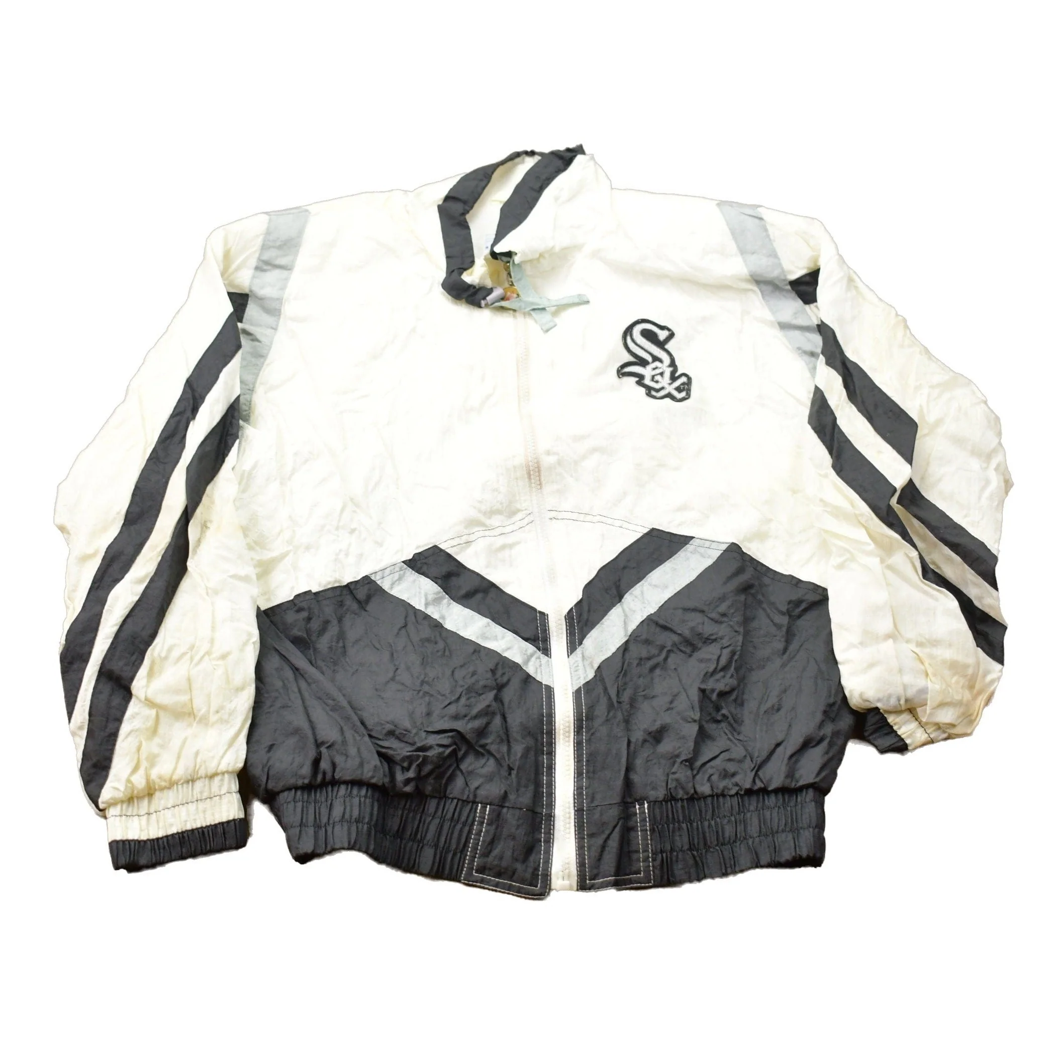 Vintage 1980s Chicago White Sox MLB Windbreaker Jacket Women's L