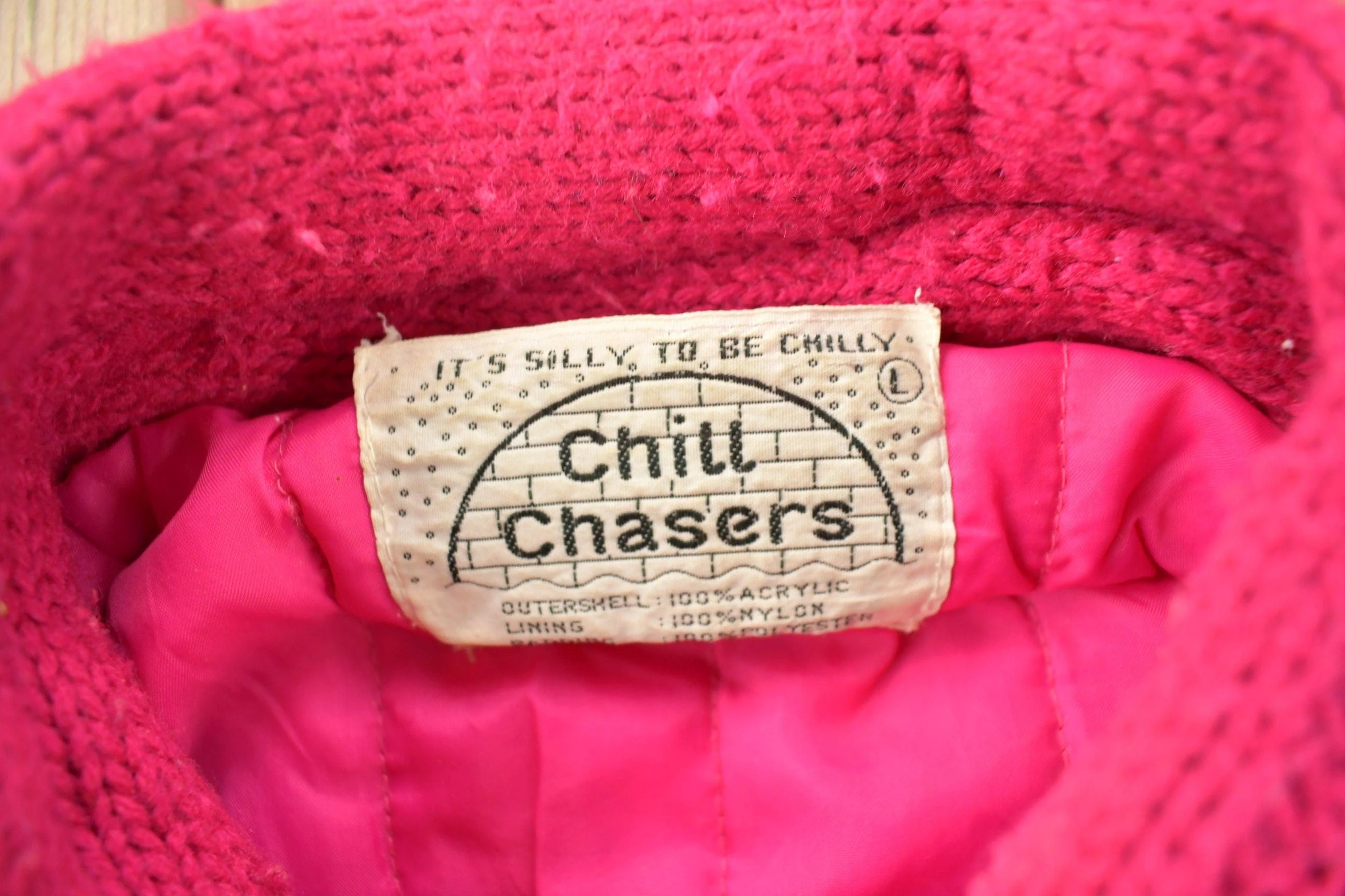 Vintage 1980s Chill Chasers 3D Pink Cable Knit Sweater - Image 5