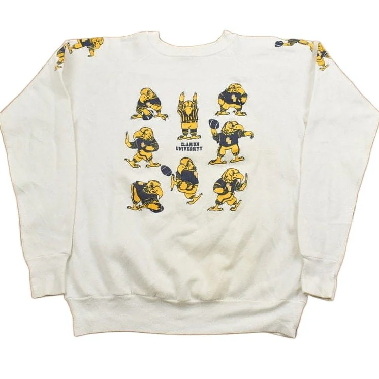 Vintage 1980s Clarion University Collegiate Crewneck Men's M