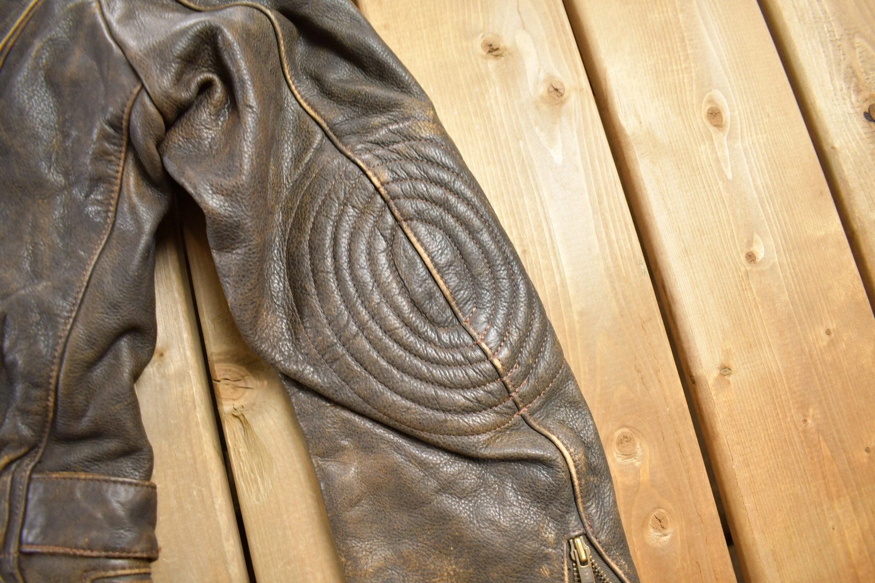 Vintage 1980s Classic Gear Leather Jacket Men's Large - Image 5