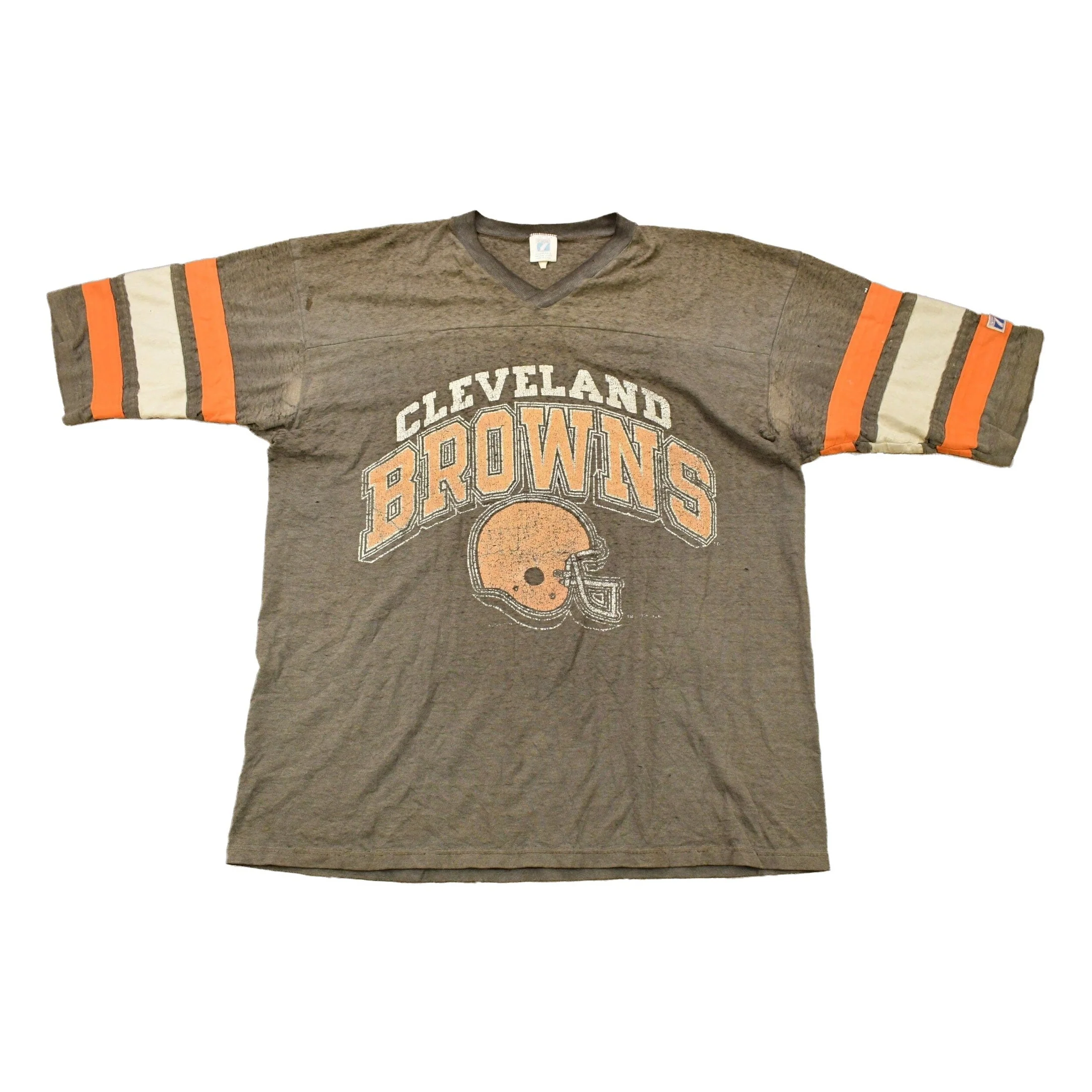 Vintage 1980s Cleveland Browns Logo 7 Graphic T-Shirt Men's Large