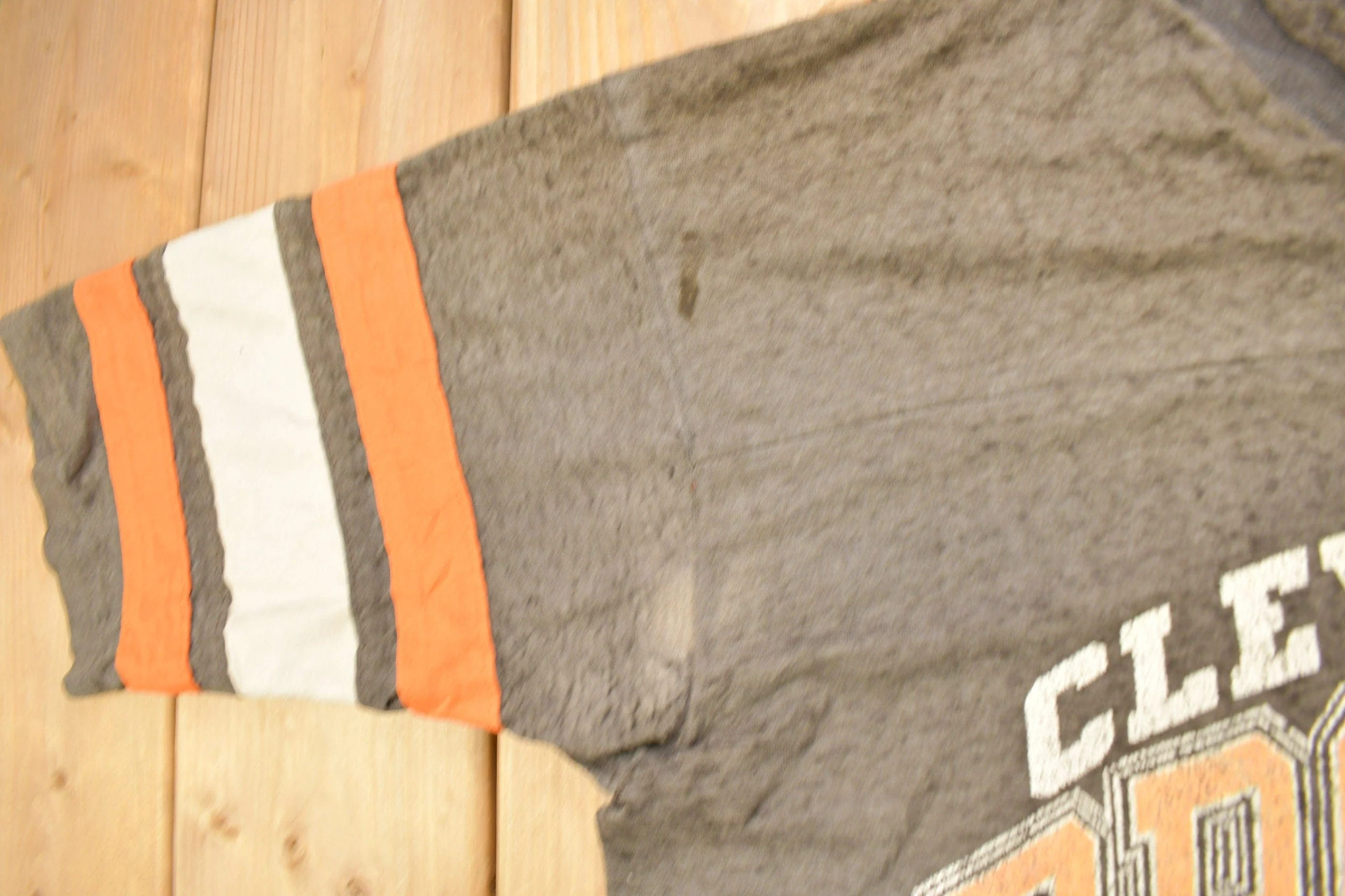 Vintage 1980s Cleveland Browns Logo 7 Graphic T-Shirt Men's Large - Image 5