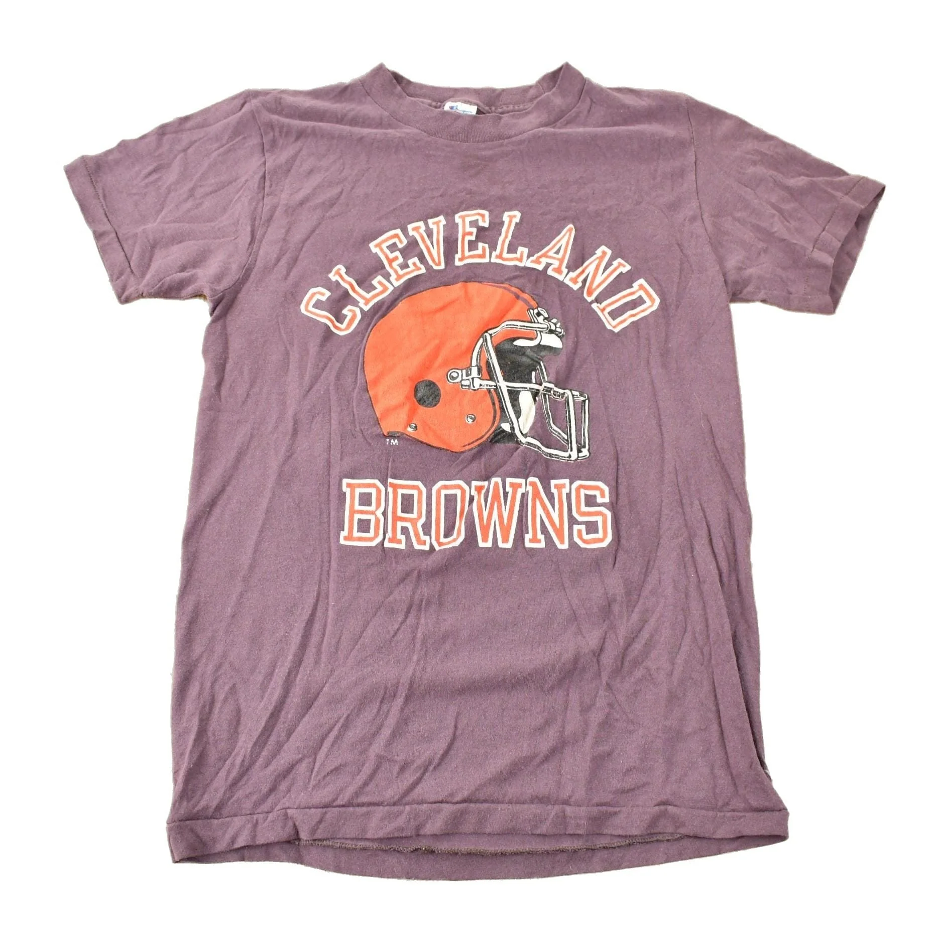 Vintage 1980s Cleveland Browns NFL Champion Sportswear Football Graphic T-Shirt Men's S