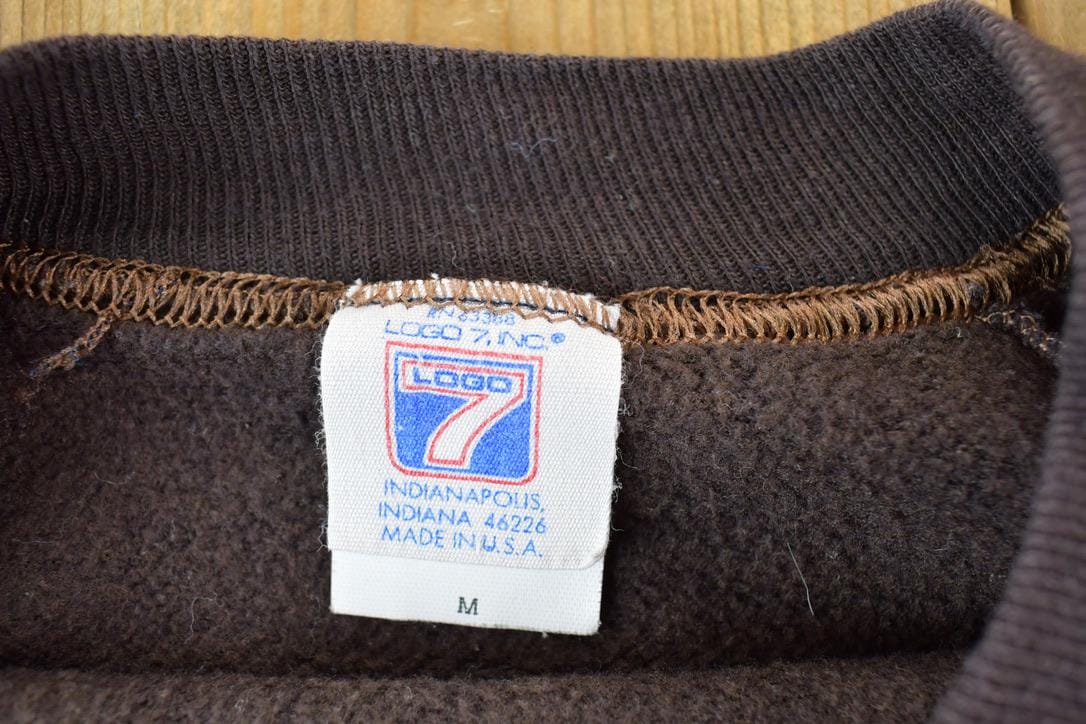Vintage 1980s Cleveland Browns NFL Crewneck Sweatshirt Men's Medium - Image 4