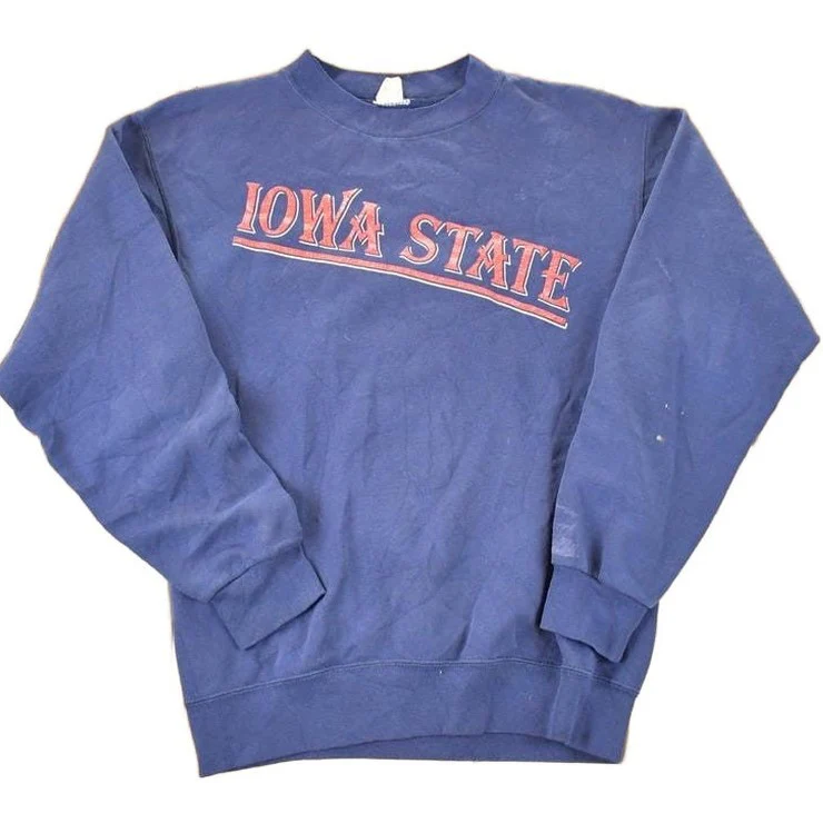 Vintage 1980s Collegiate Pacific Iowa State Big Tex University Crewneck Sweater Men's L
